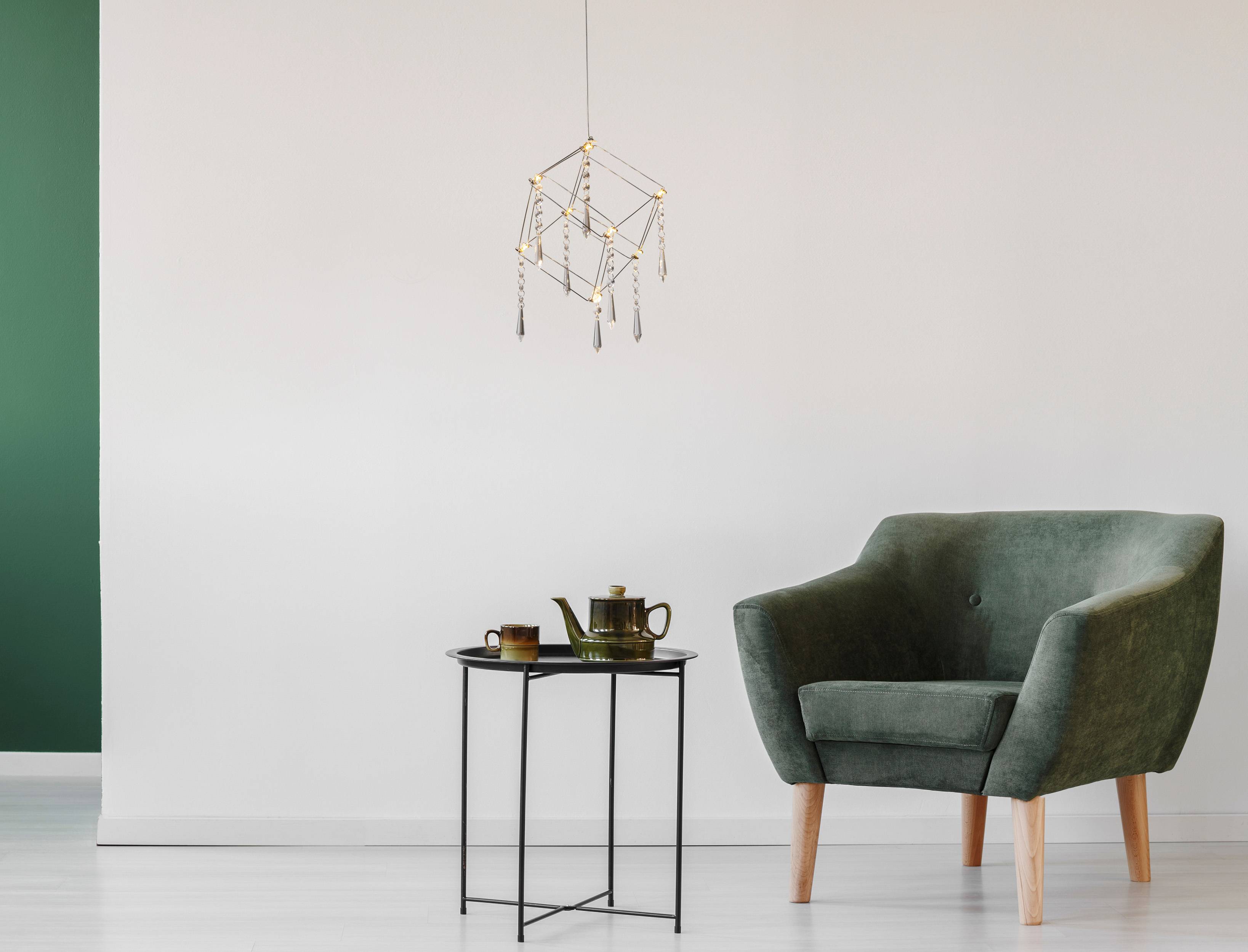 LED Pendelleuchte "ARANEUS" chrom