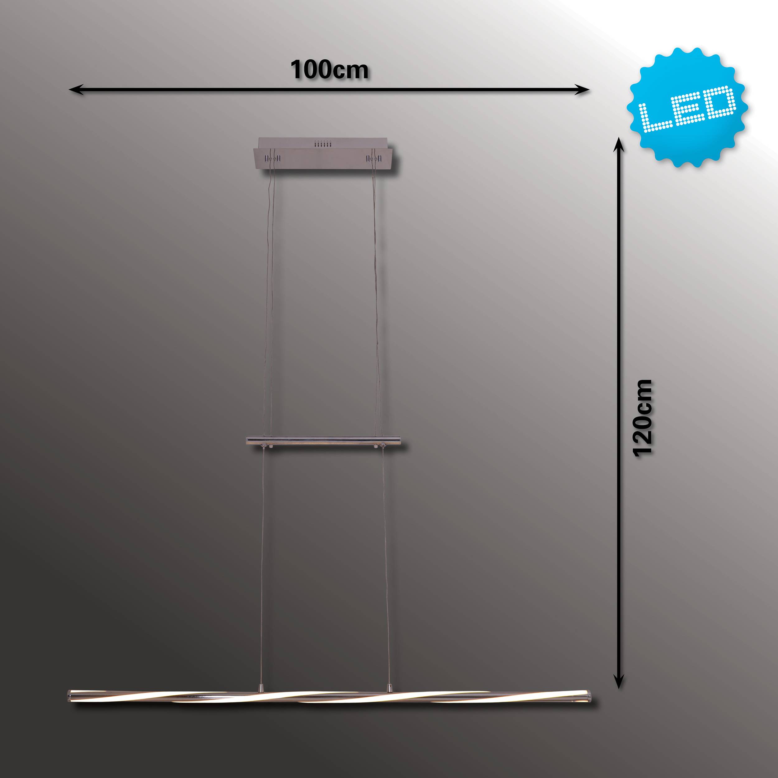 LED Jojo-Pendelleuchte dimmbar "TWIST"