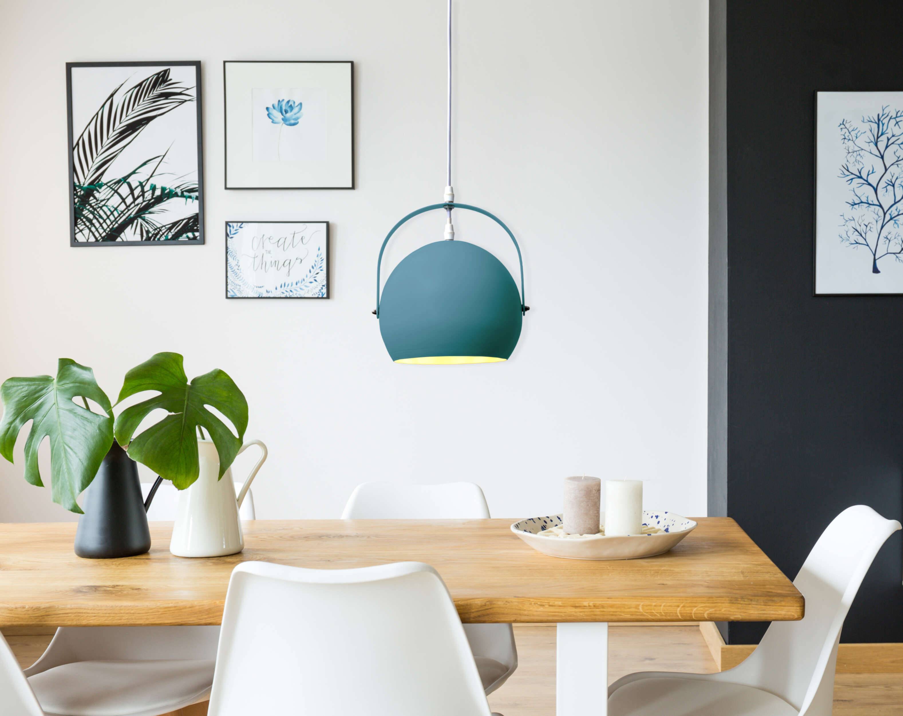 Pendelleuchte "COLORADO" blau D: ca. 25 cm