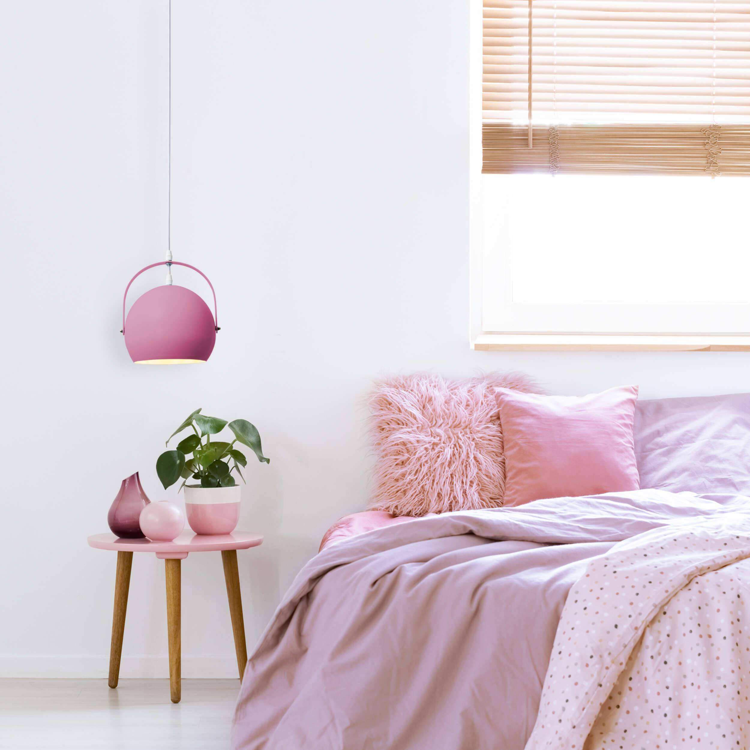 Pendelleuchte "COLORADO" pink D: ca. 25 cm