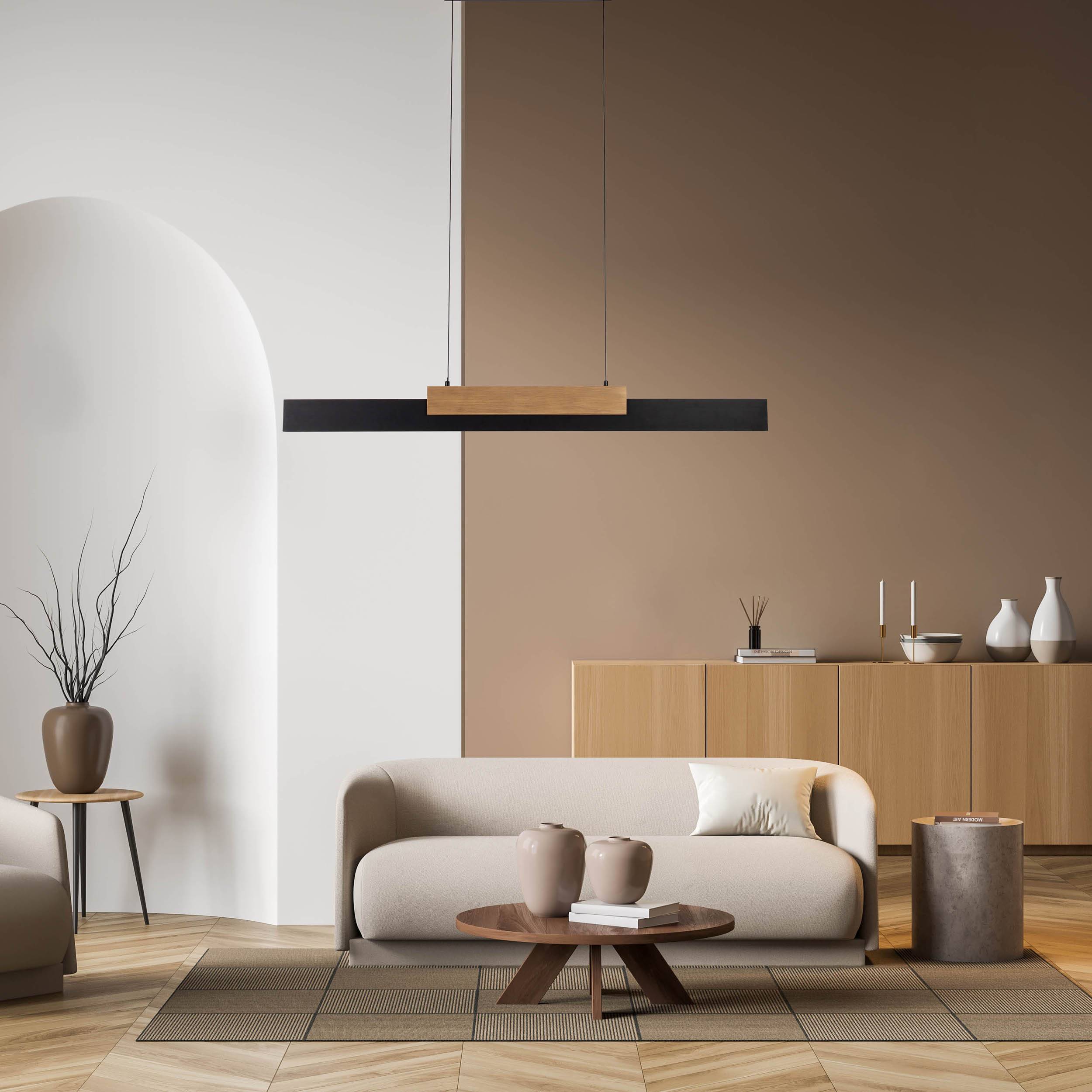 LED Pendelleuchte braun "WIEBKE"