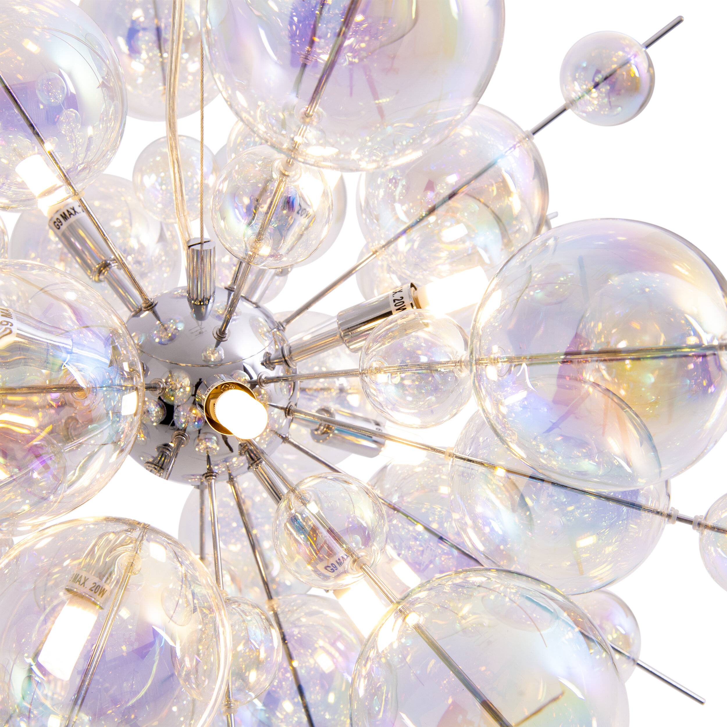 Pendelleuchte "EXPLOSION" irisierend