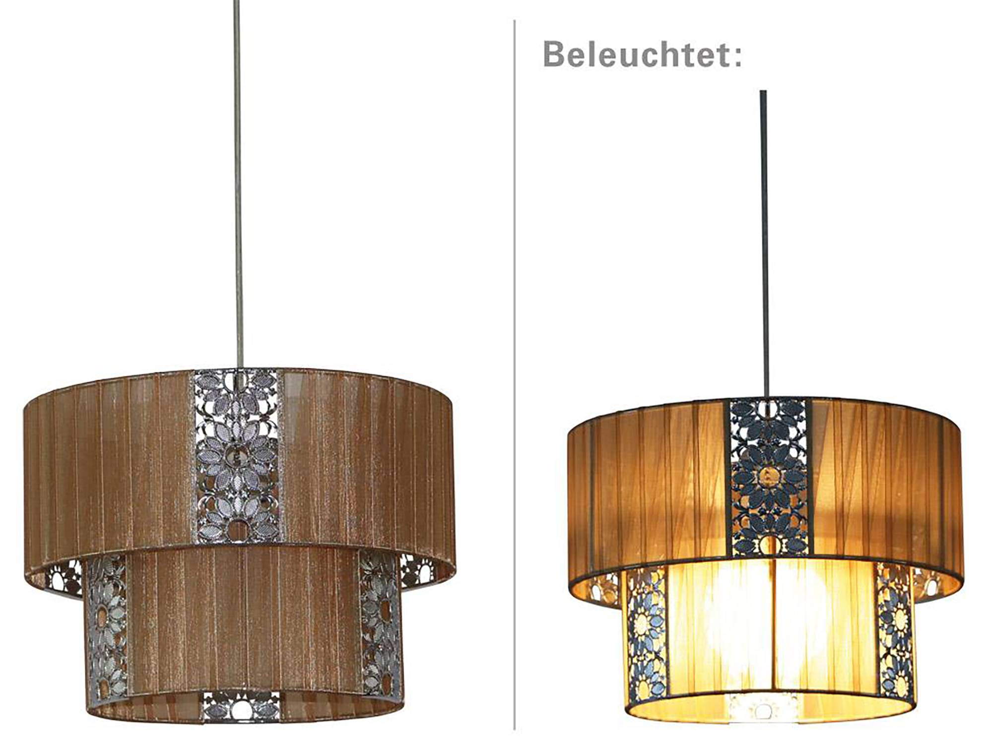 Stoff Pendelleuchte "PORI"