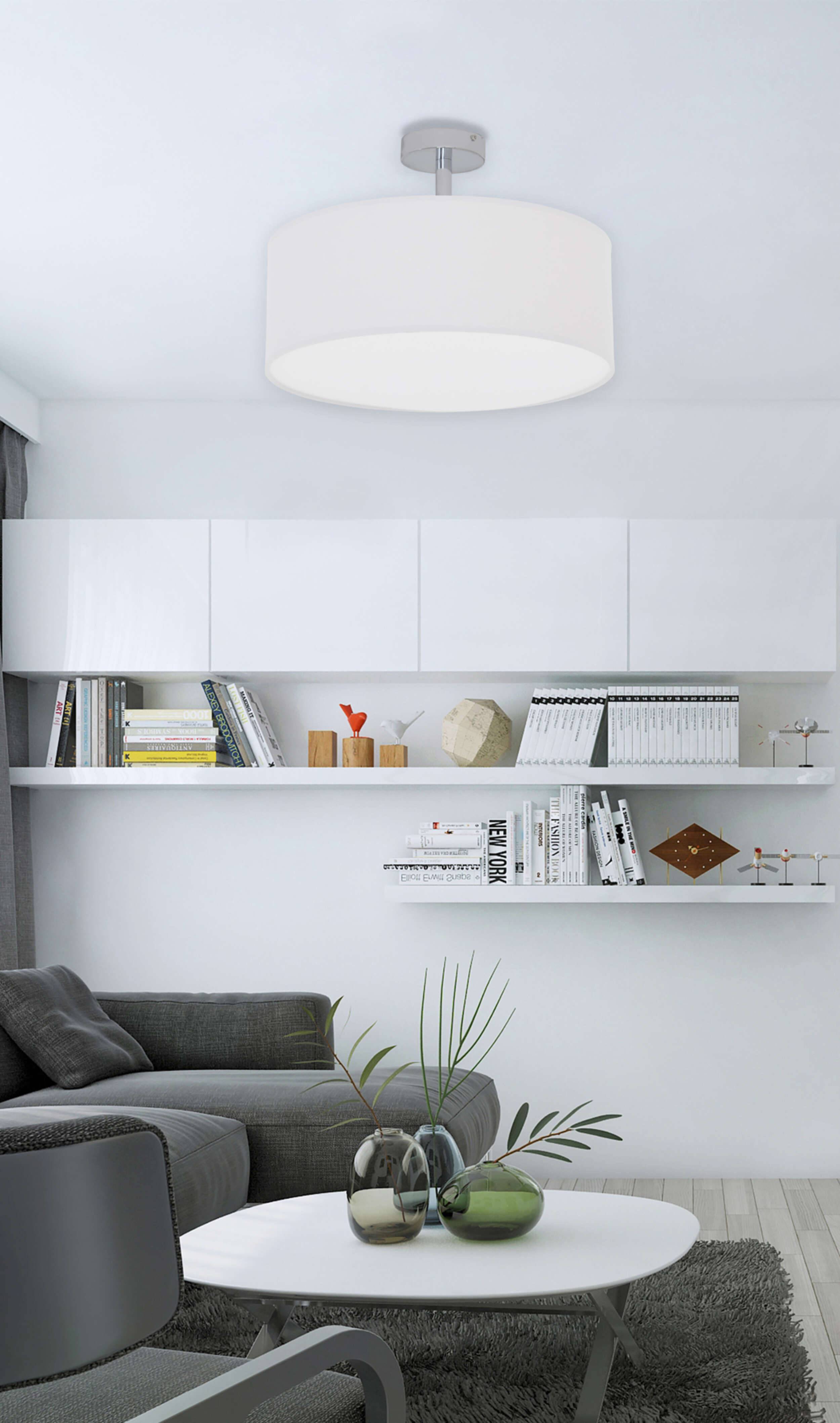 Textildeckenleuchte "NEW YORK" weiß