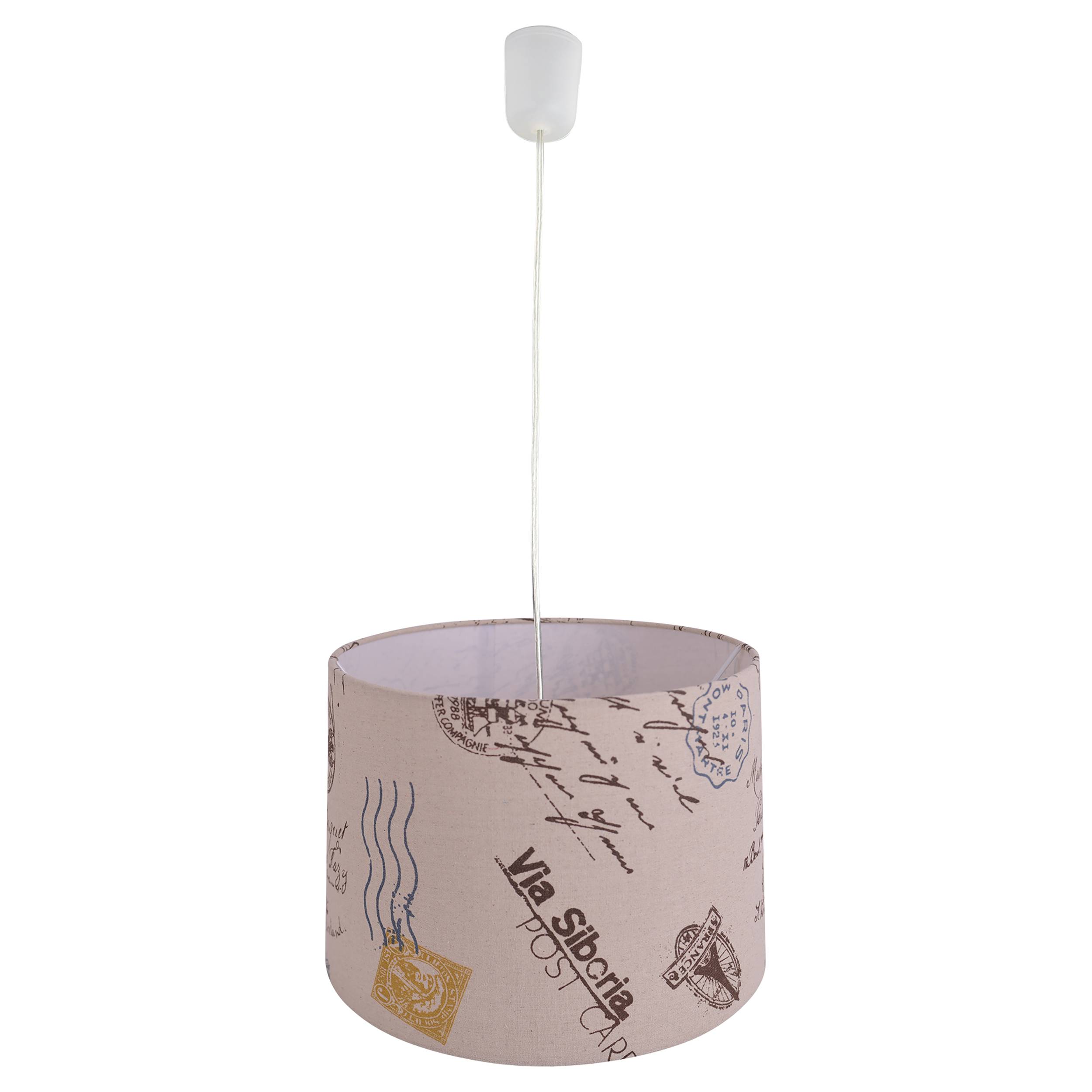 Textil-Pendelleuchte "PRINT"