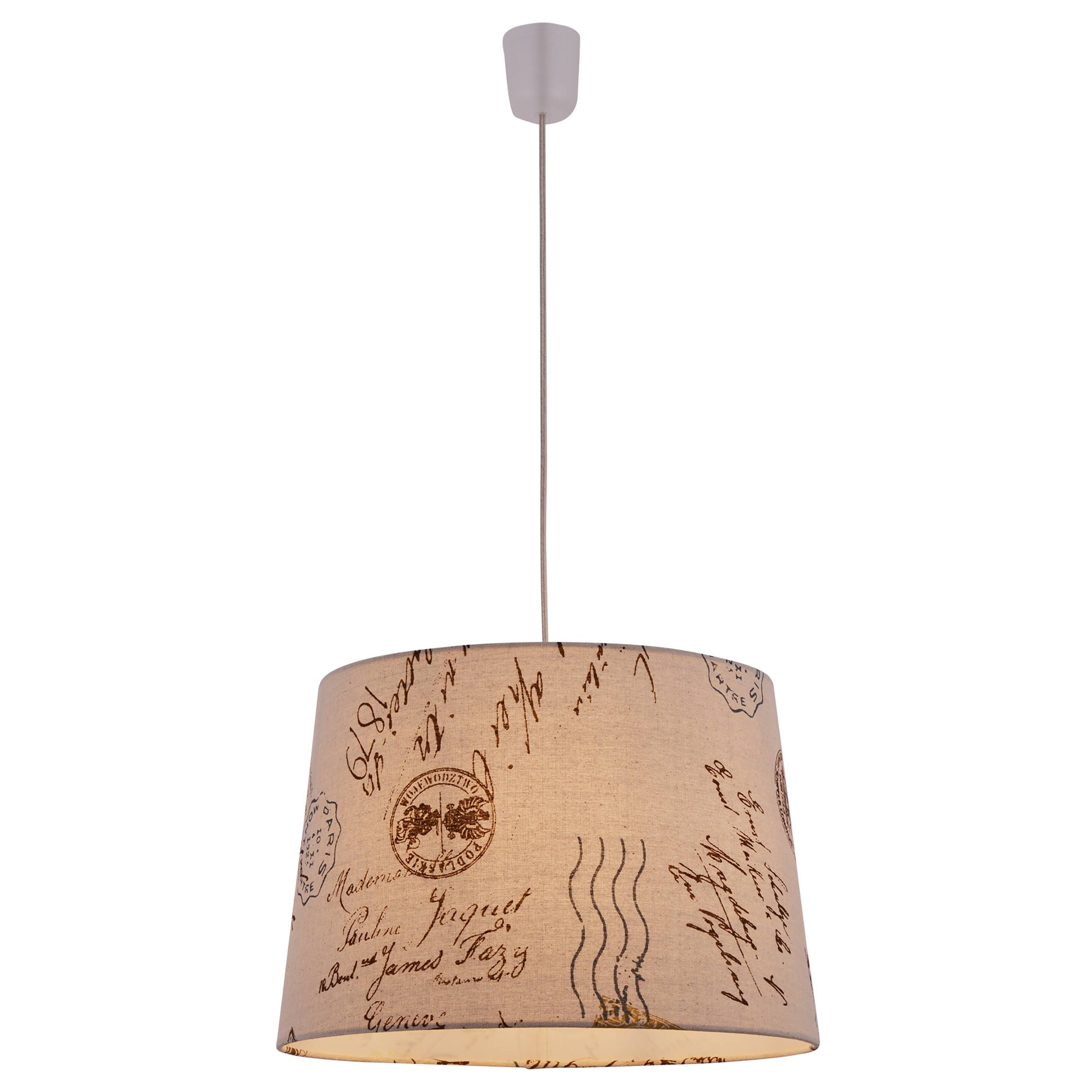 Textil-Pendelleuchte "PRINT"