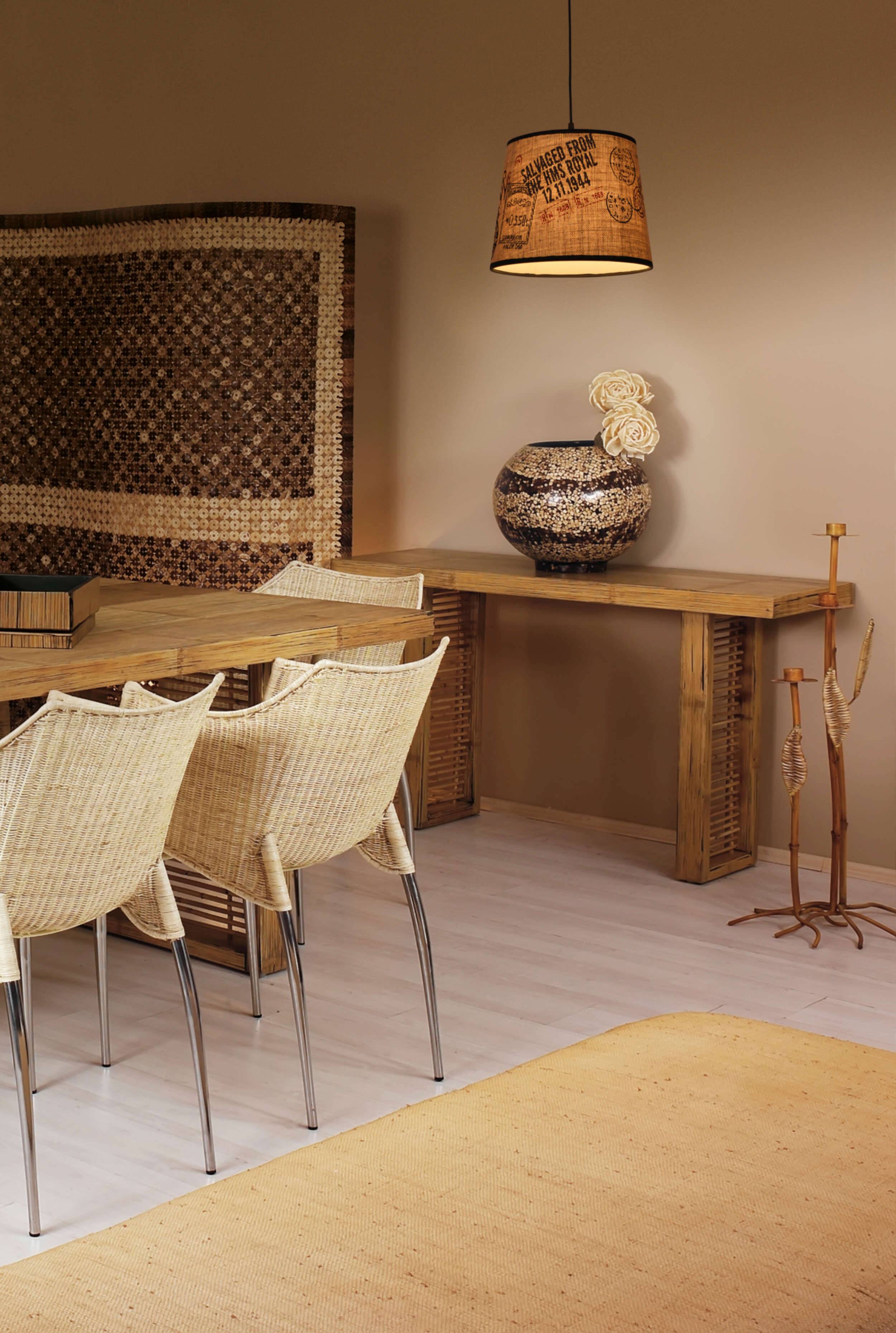 Pendelleuchte mit Textilschirm "PRINT"