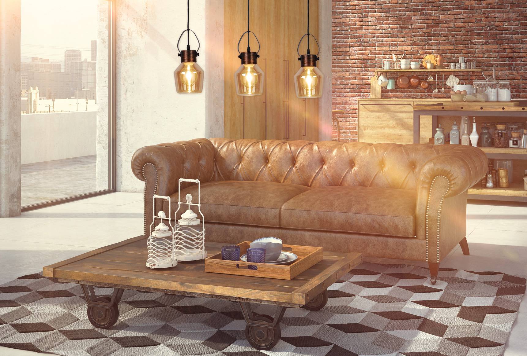 Glas Pendelleuchte "ALEX"