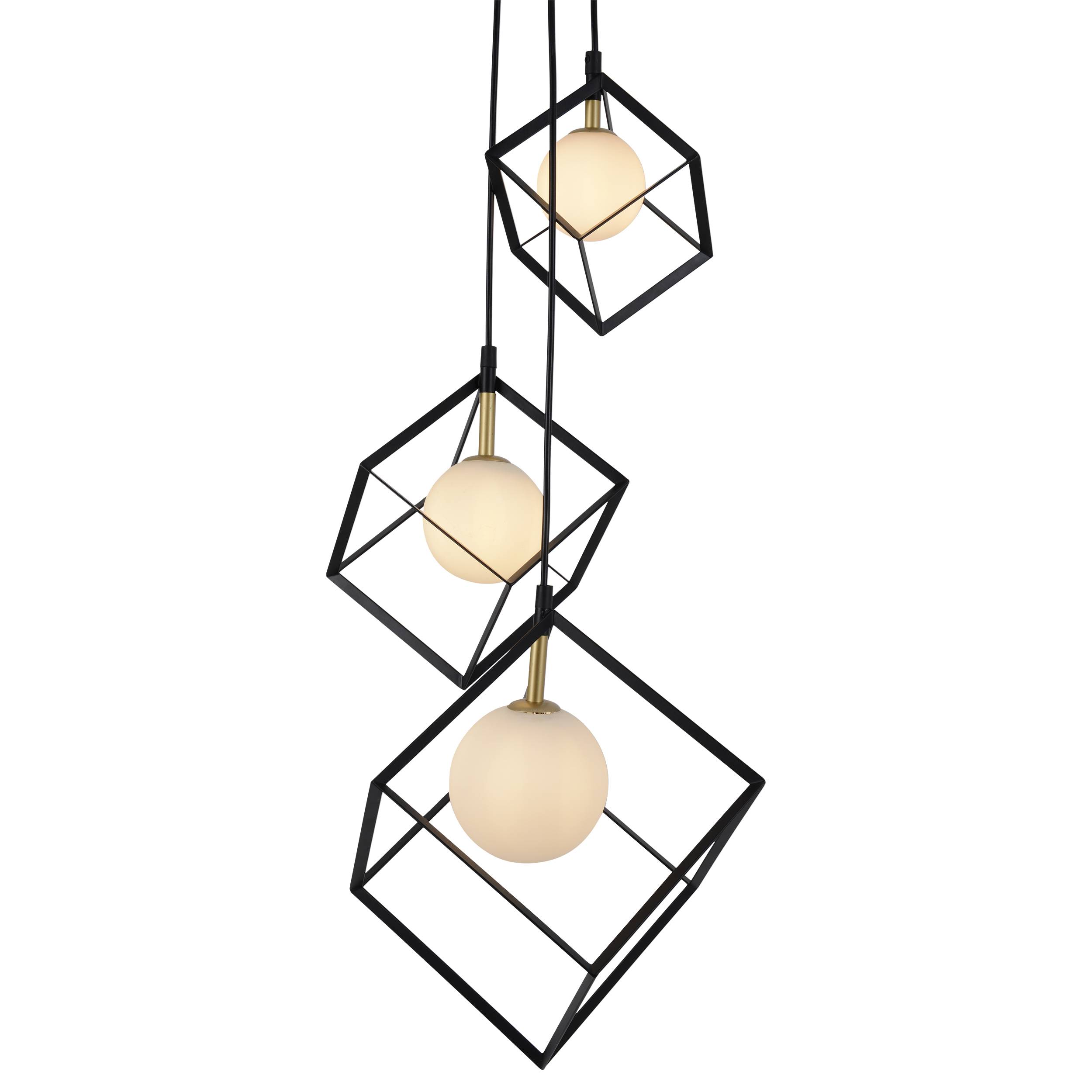 3 flg. Pendelleuchte "CADRE" H: 147cm