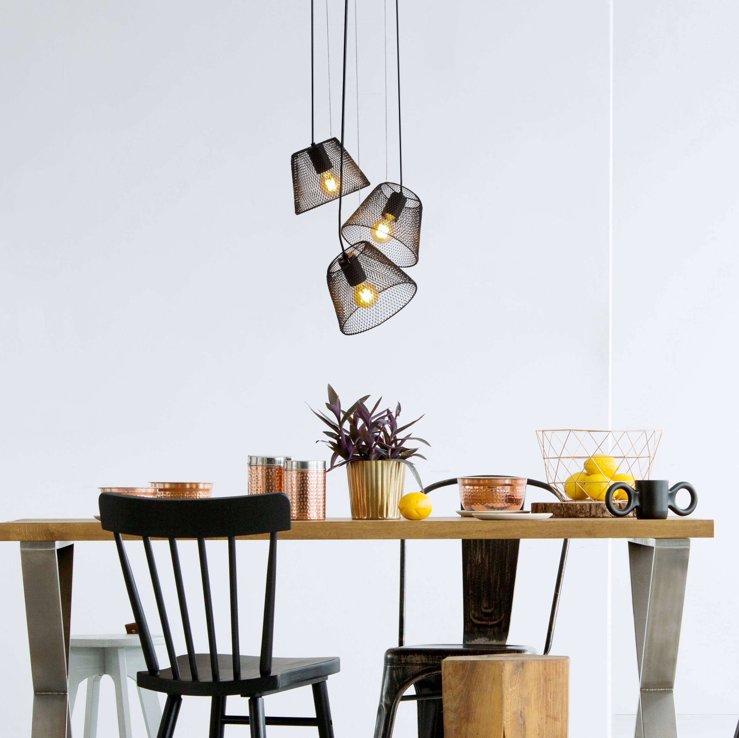 3er Pendelleuchte "KORIE" D: 20cm