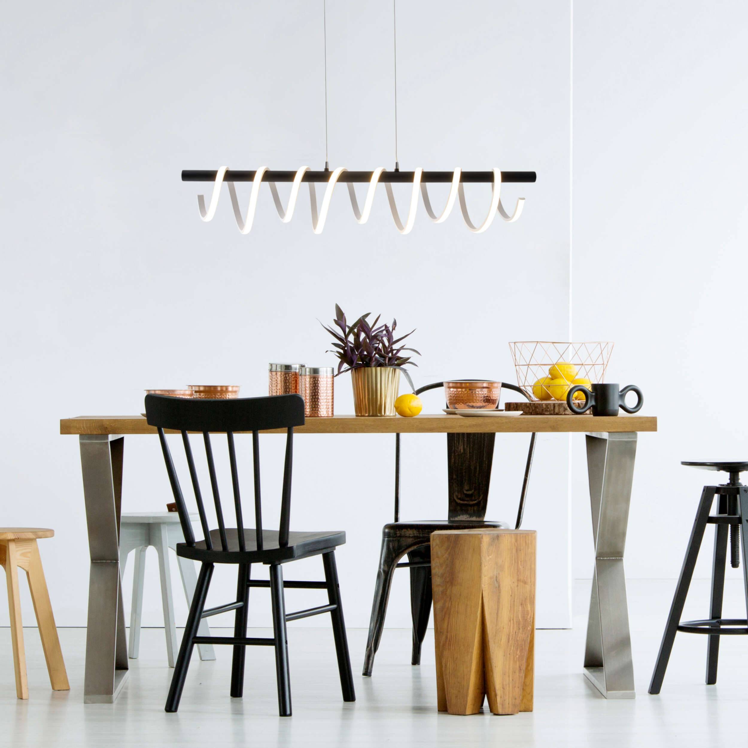 LED Pendelleuchte "BELLEZA" schwarz