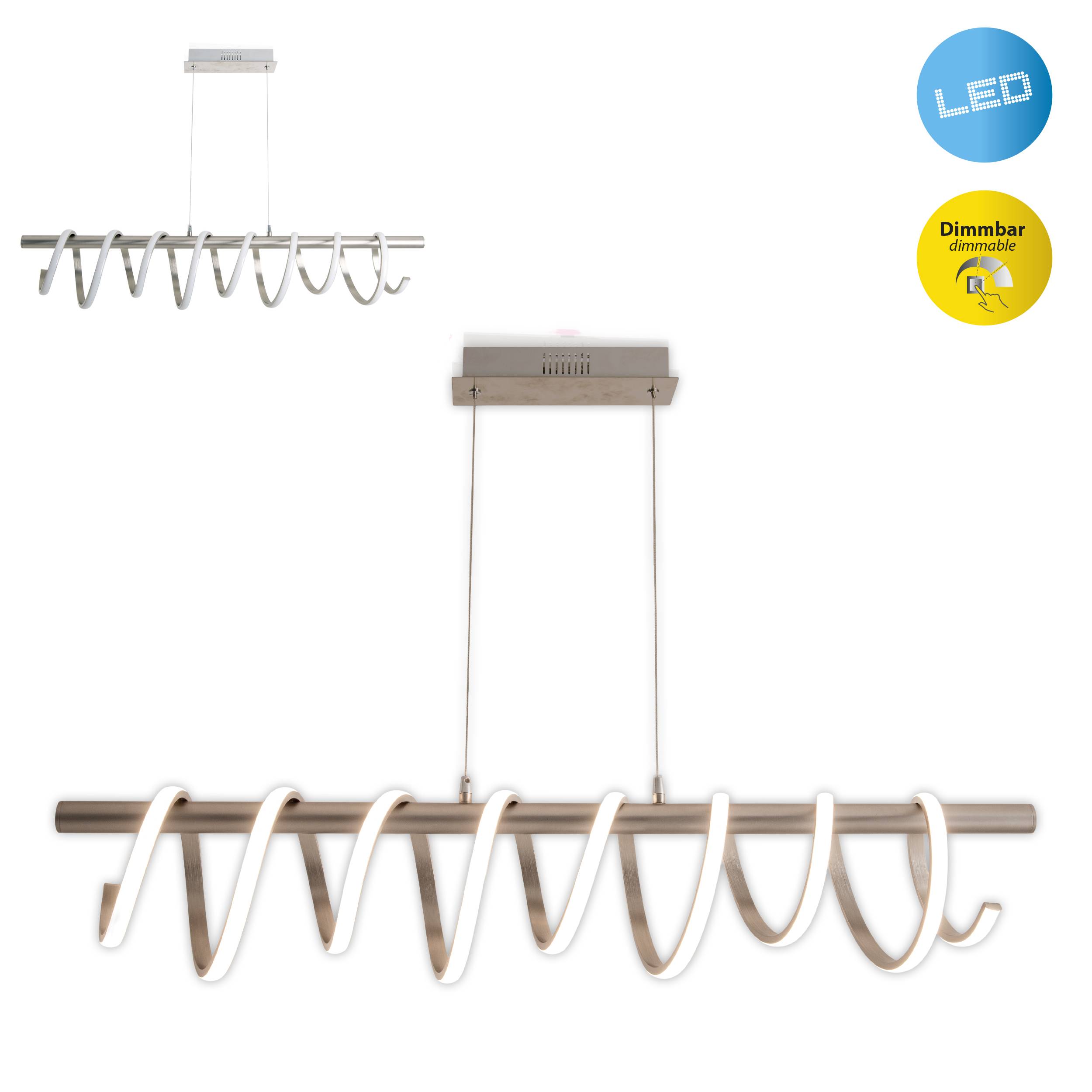 LED Pendelleuchte "BELLEZA" bronze