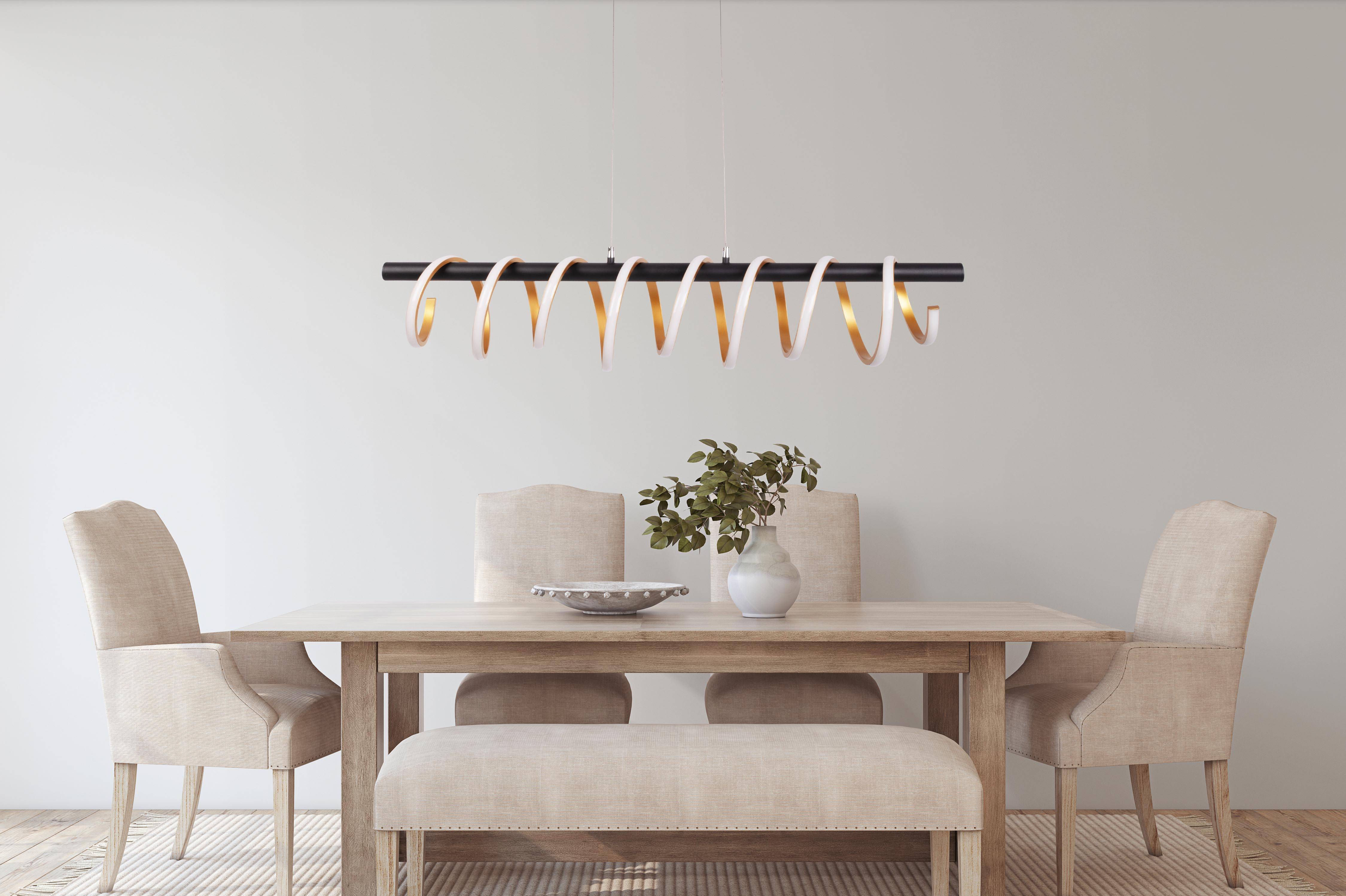 LED Pendelleuchte "BELLEZA" gold