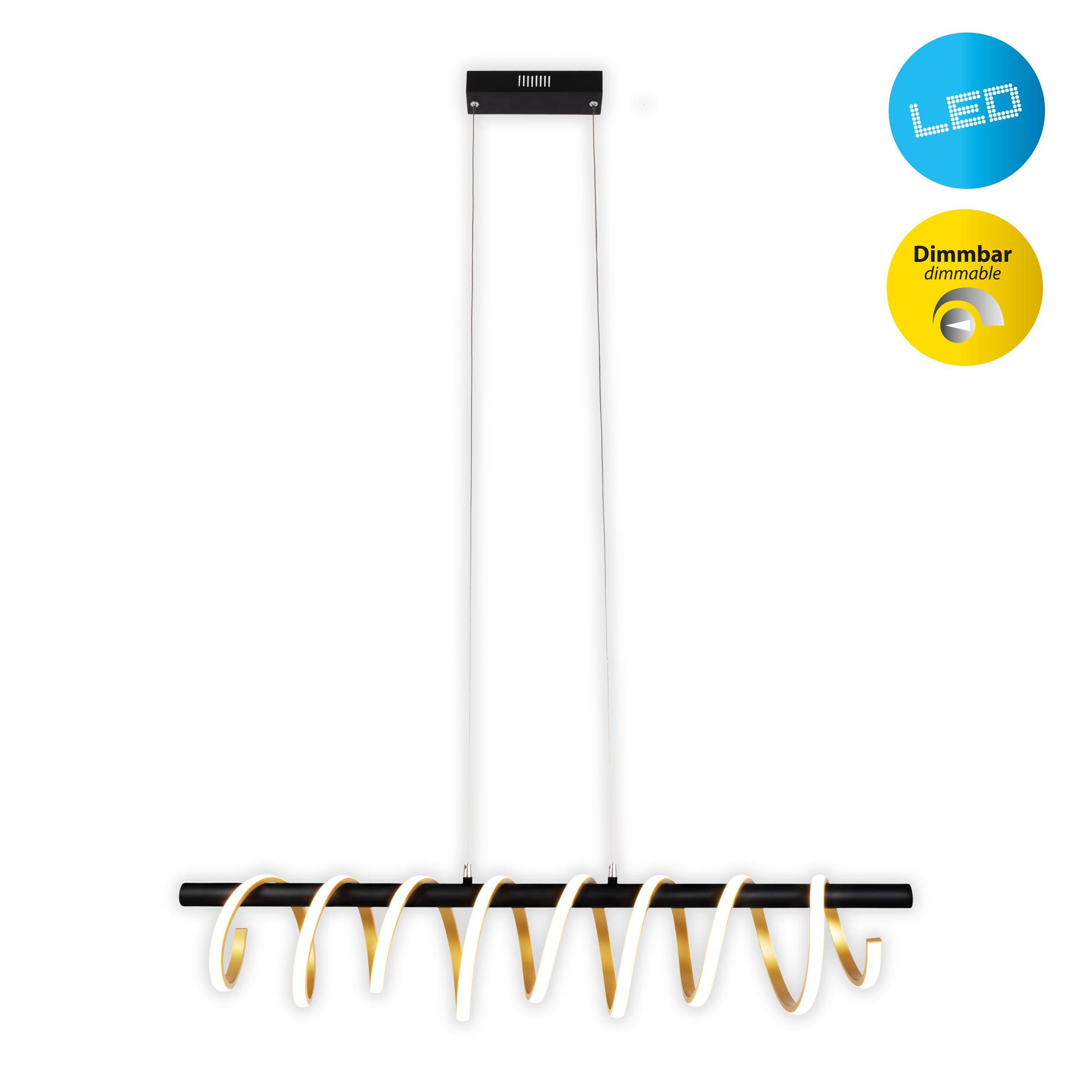 LED Pendelleuchte "BELLEZA" gold