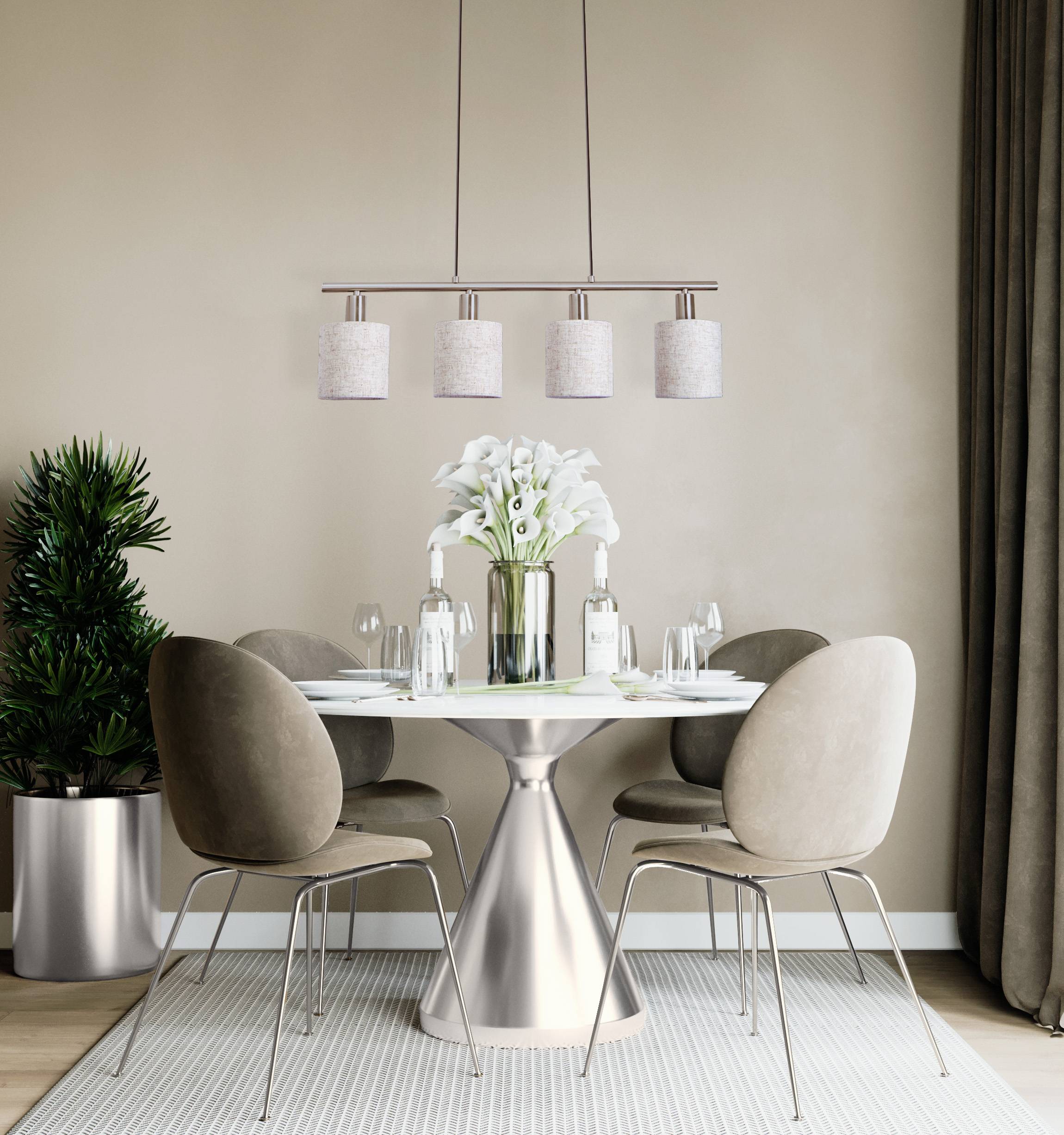 4er Pendelleuchte "MARON"