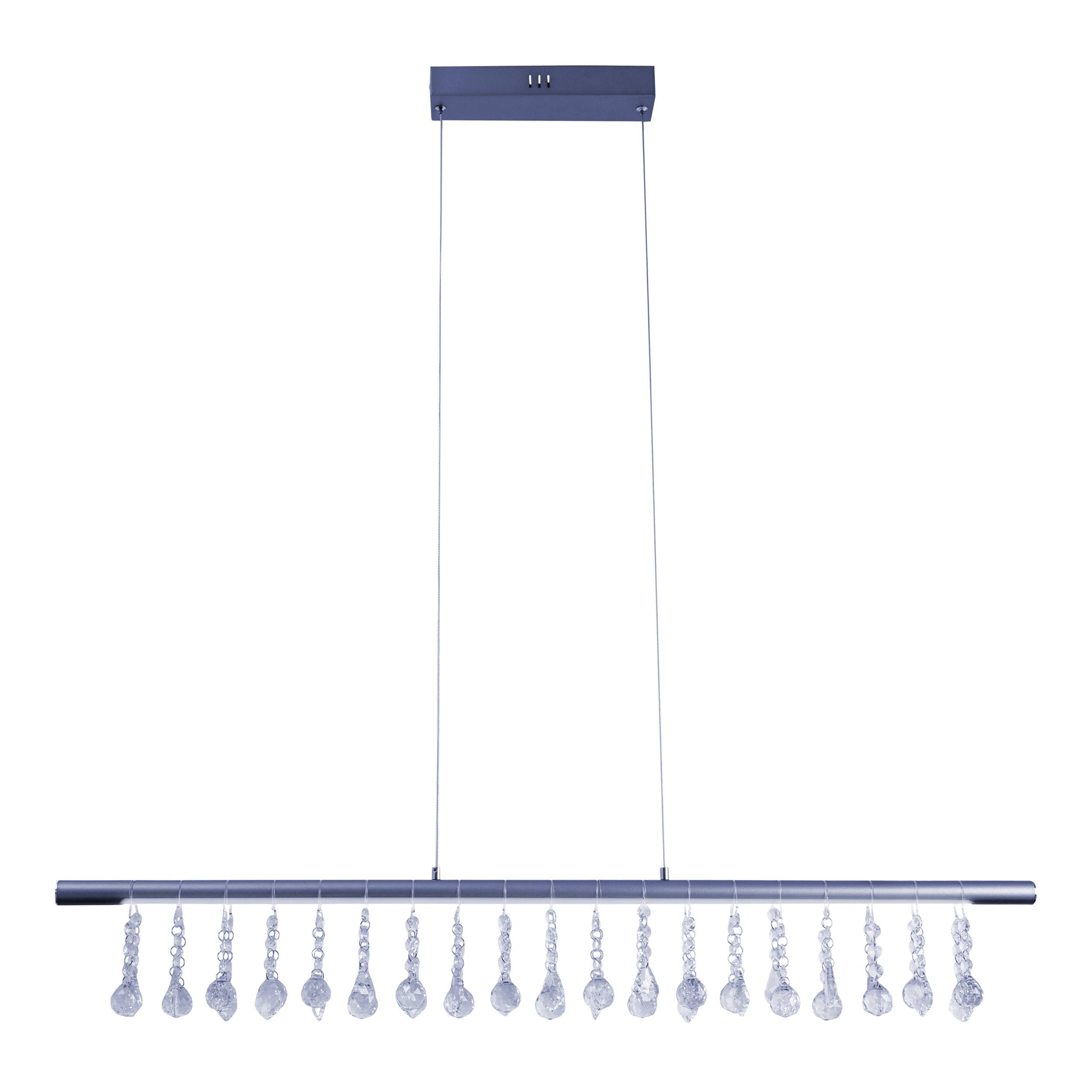 LED Pendelleuchte "NOBILIS" l: ca. 100 cm - grau