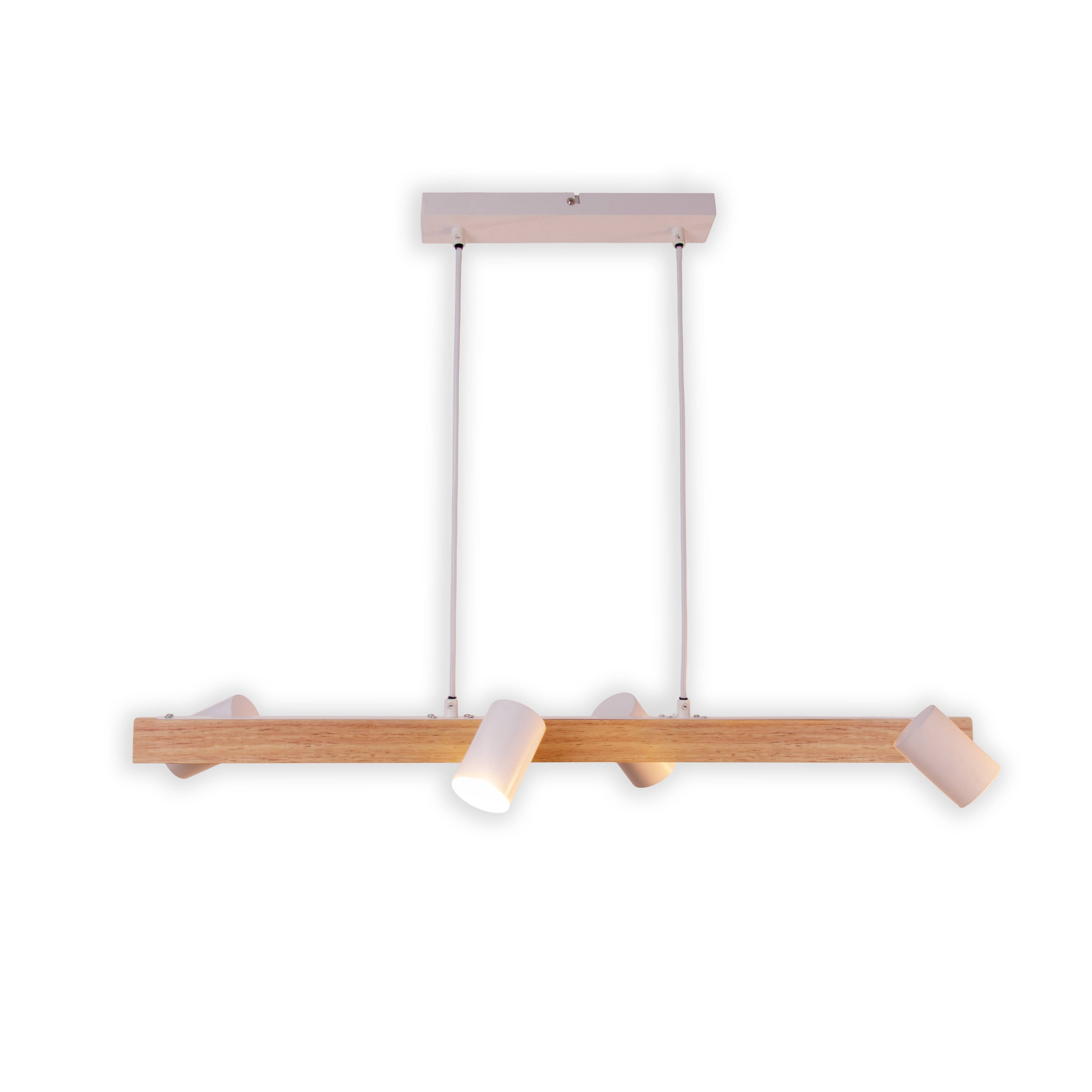 4er Pendelleuchte "FRIDA" weiß