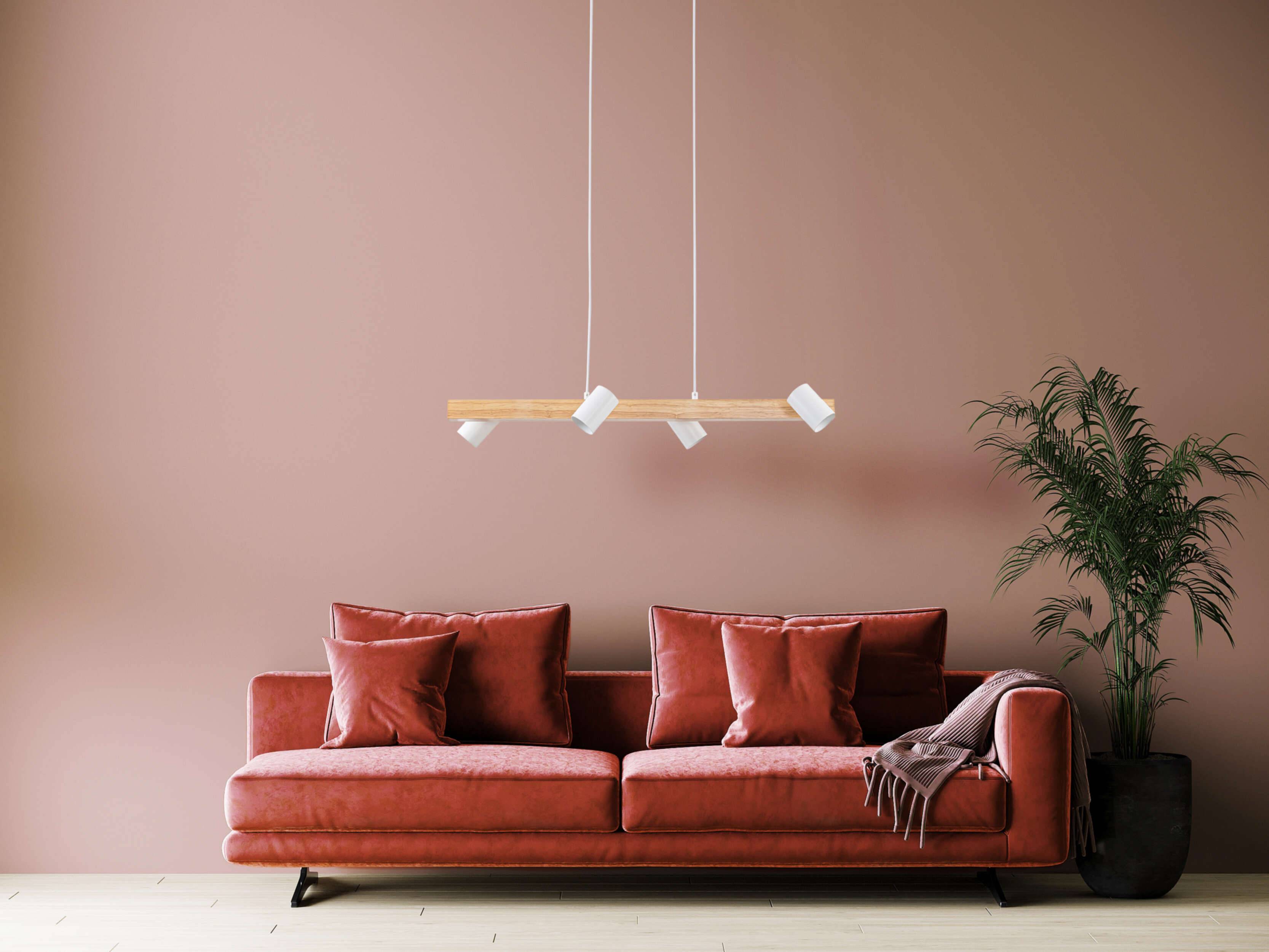 4er Pendelleuchte "FRIDA" weiß