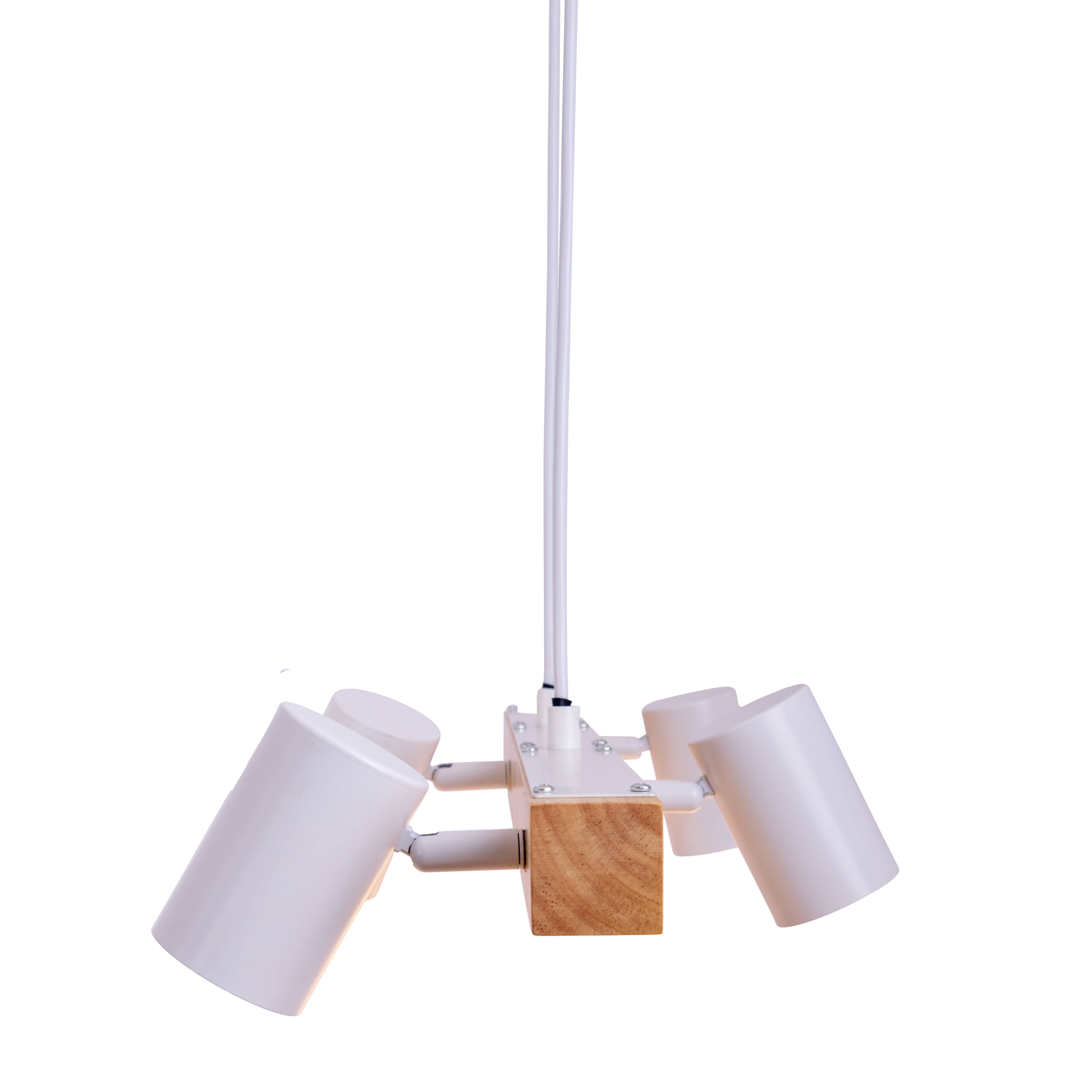 4er Pendelleuchte "FRIDA" weiß