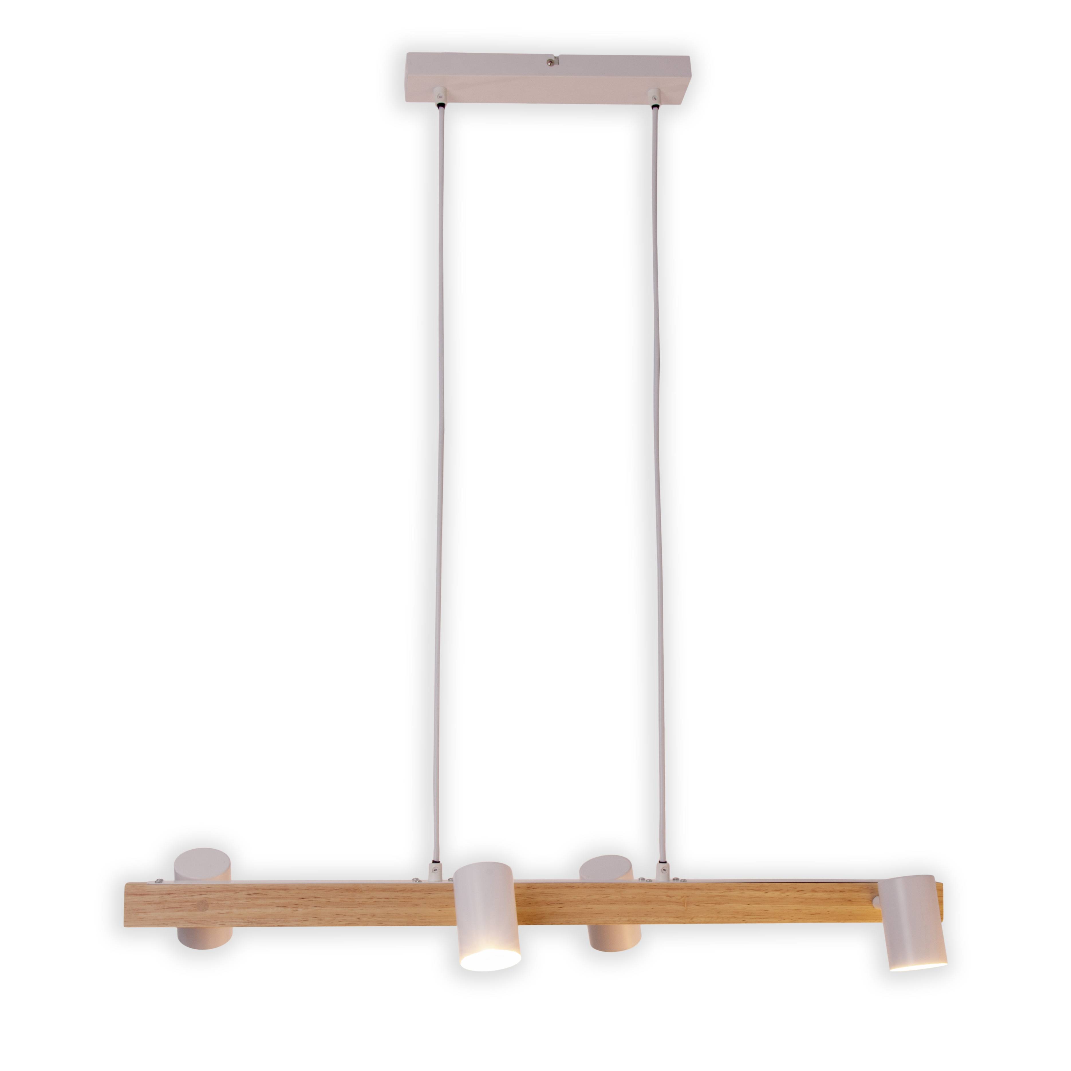 4er Pendelleuchte "FRIDA" weiß