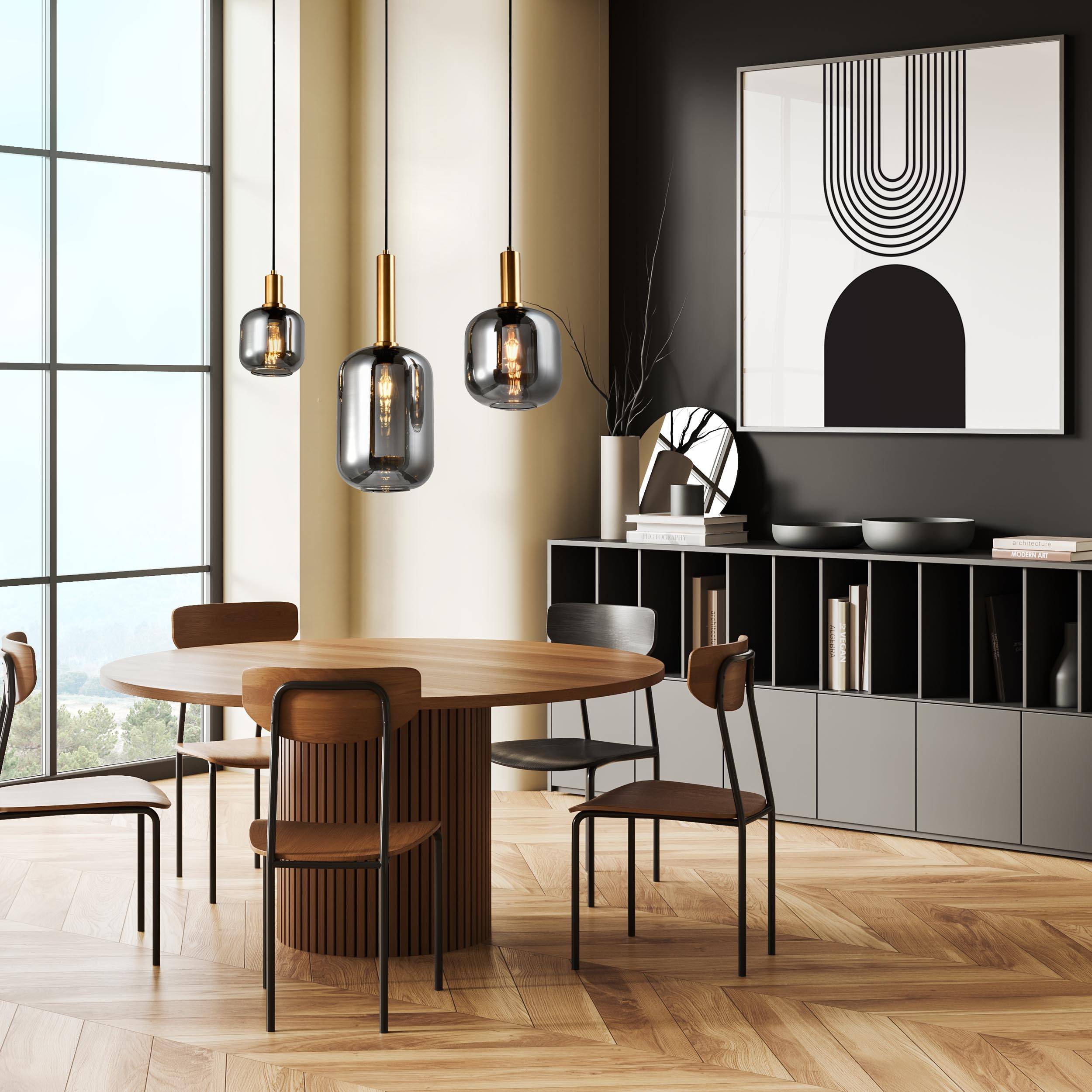 3er Pendelleuchte "FUMO"