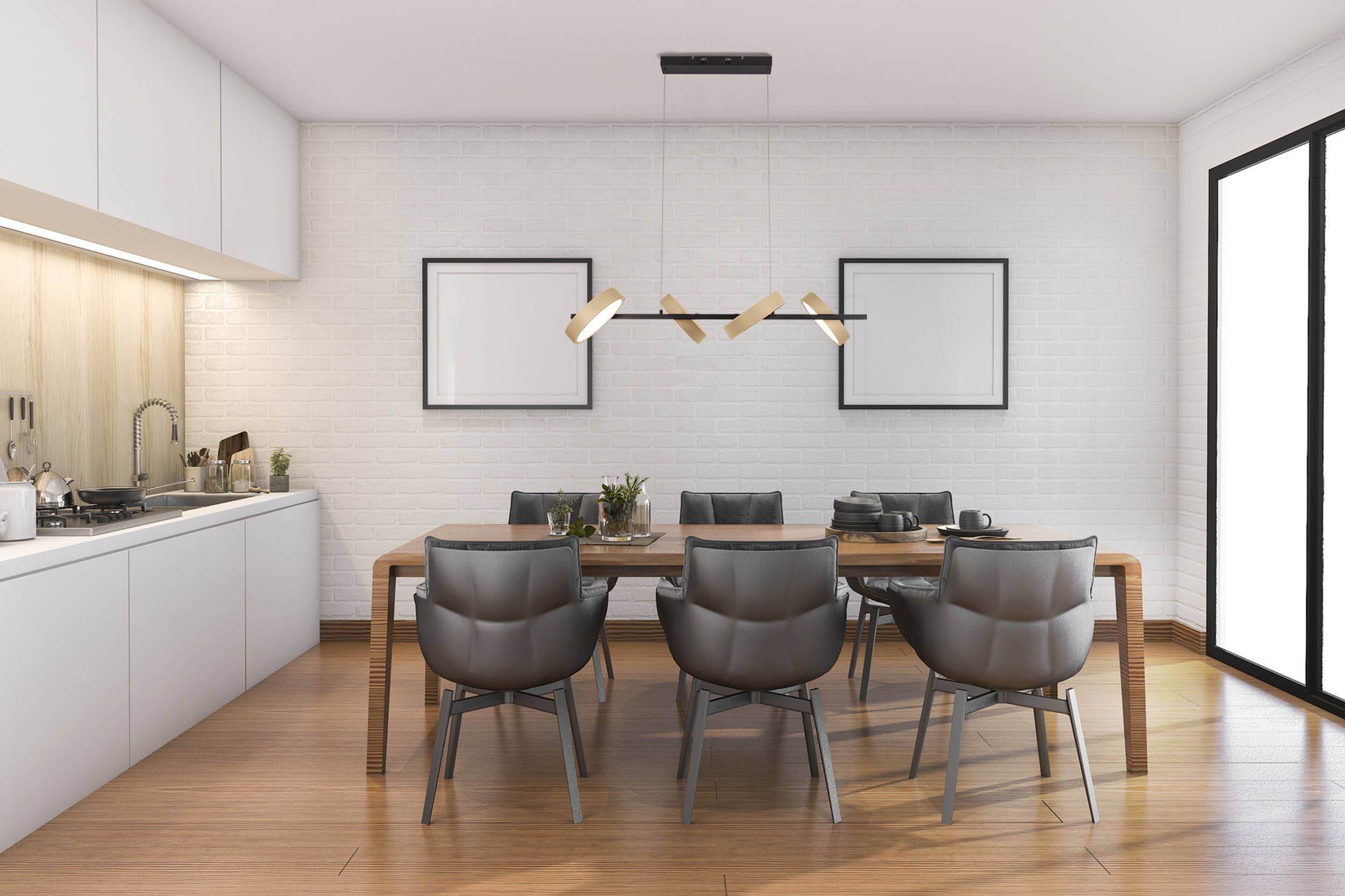 LED Pendelleuchte "TESSA" almond