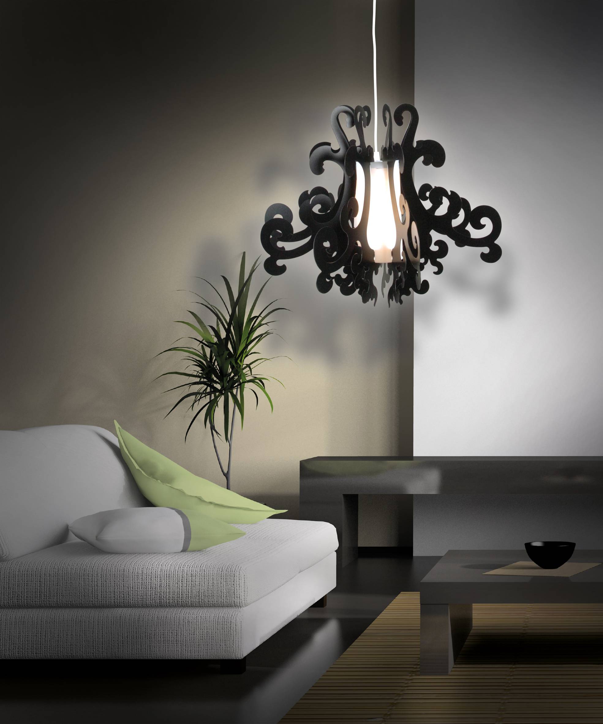 Deko-Krone "GRETTA" schwarz