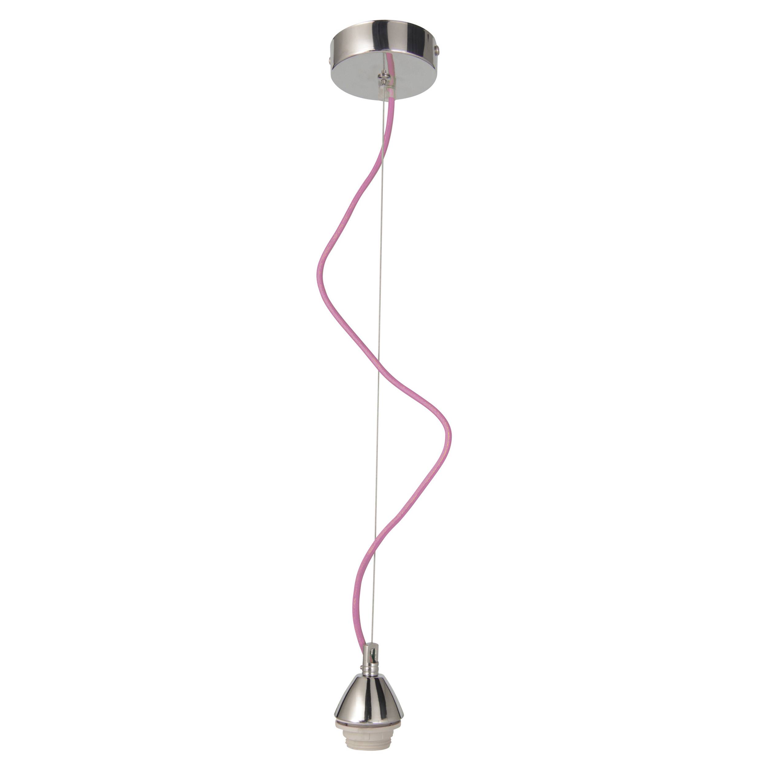 Schraubmantel Pendel 120cm in rosa "PENDRE"