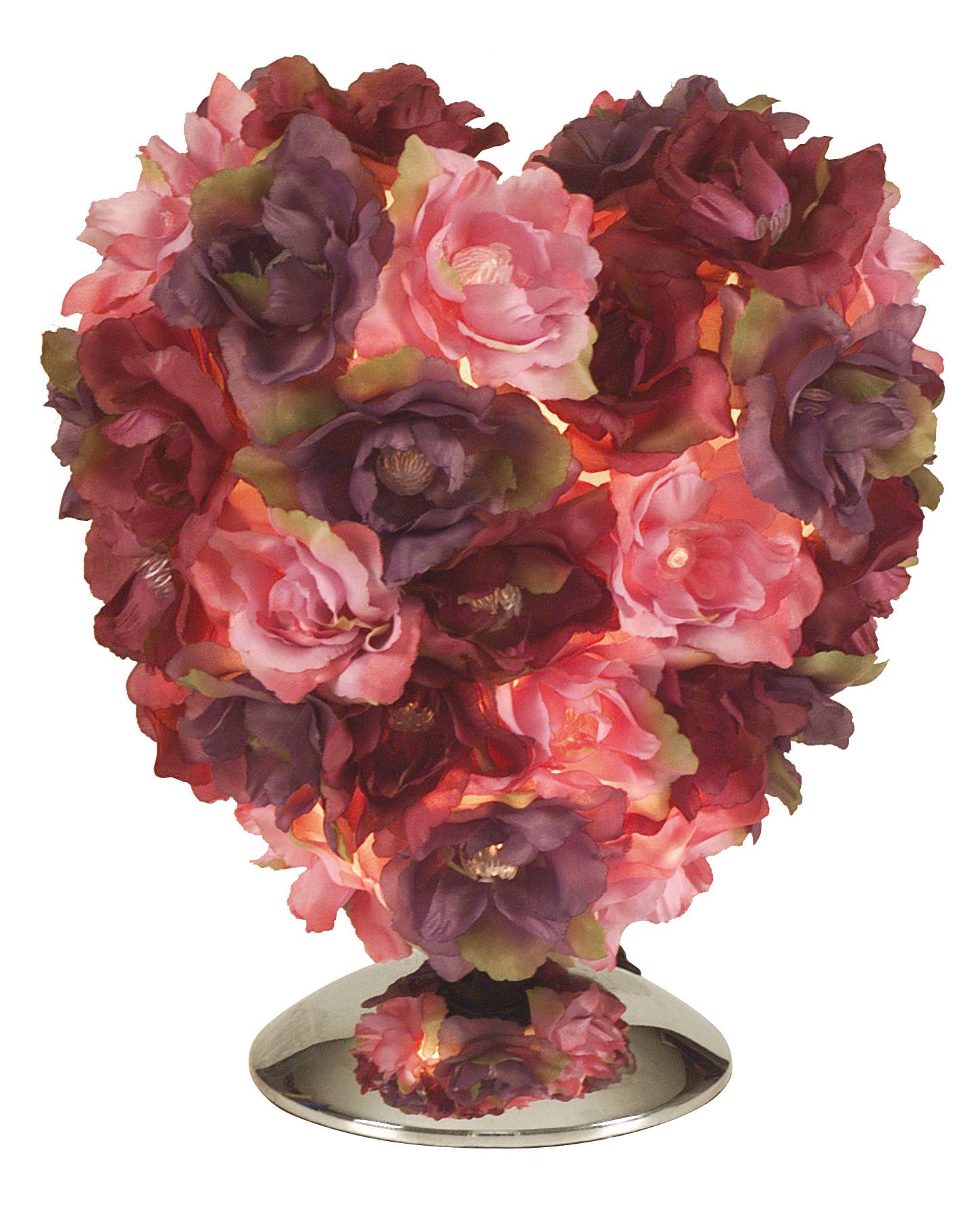 Deko-Tischleuchte "Blumen"