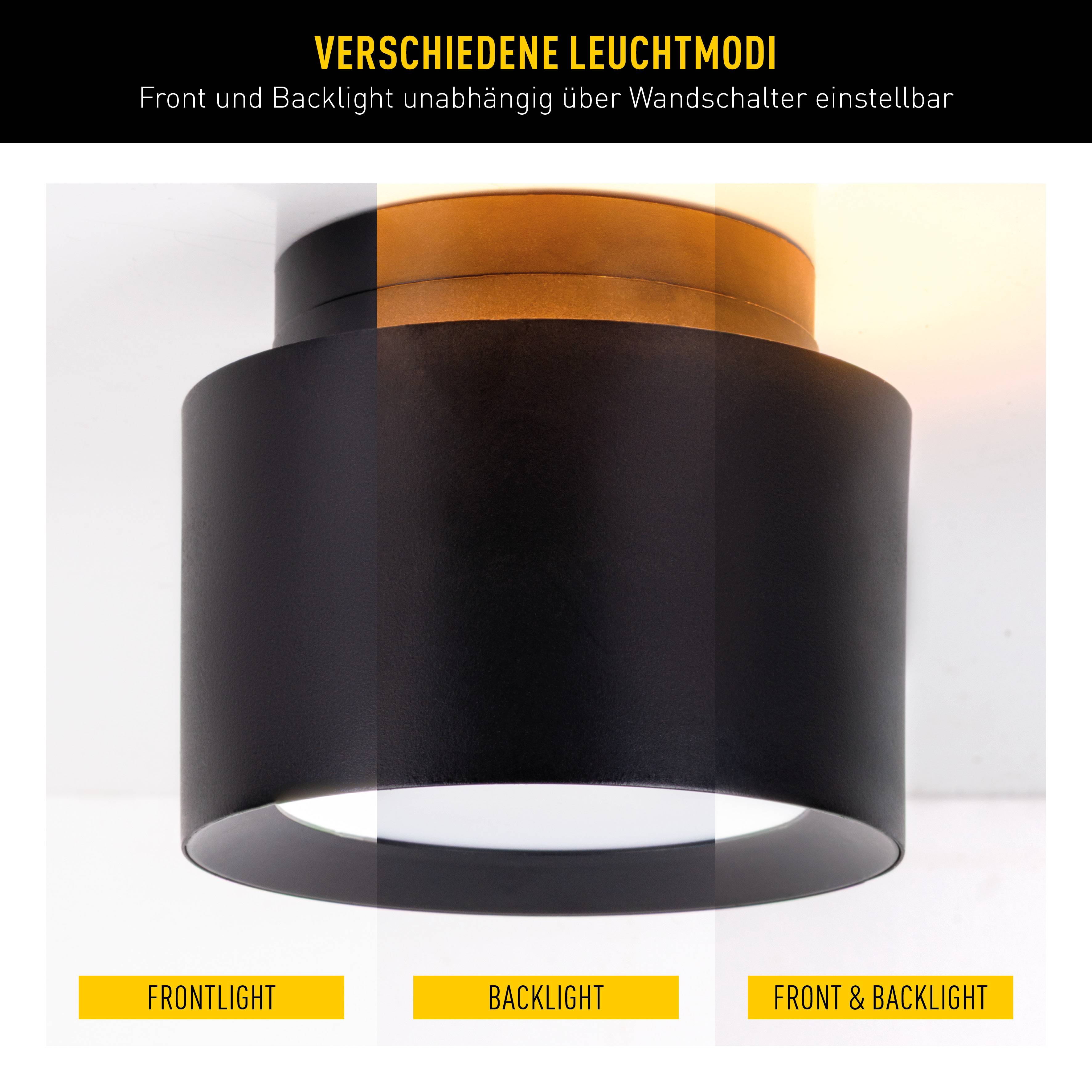 LED Spot "TRIMES" D: 11,5cm schwarz
