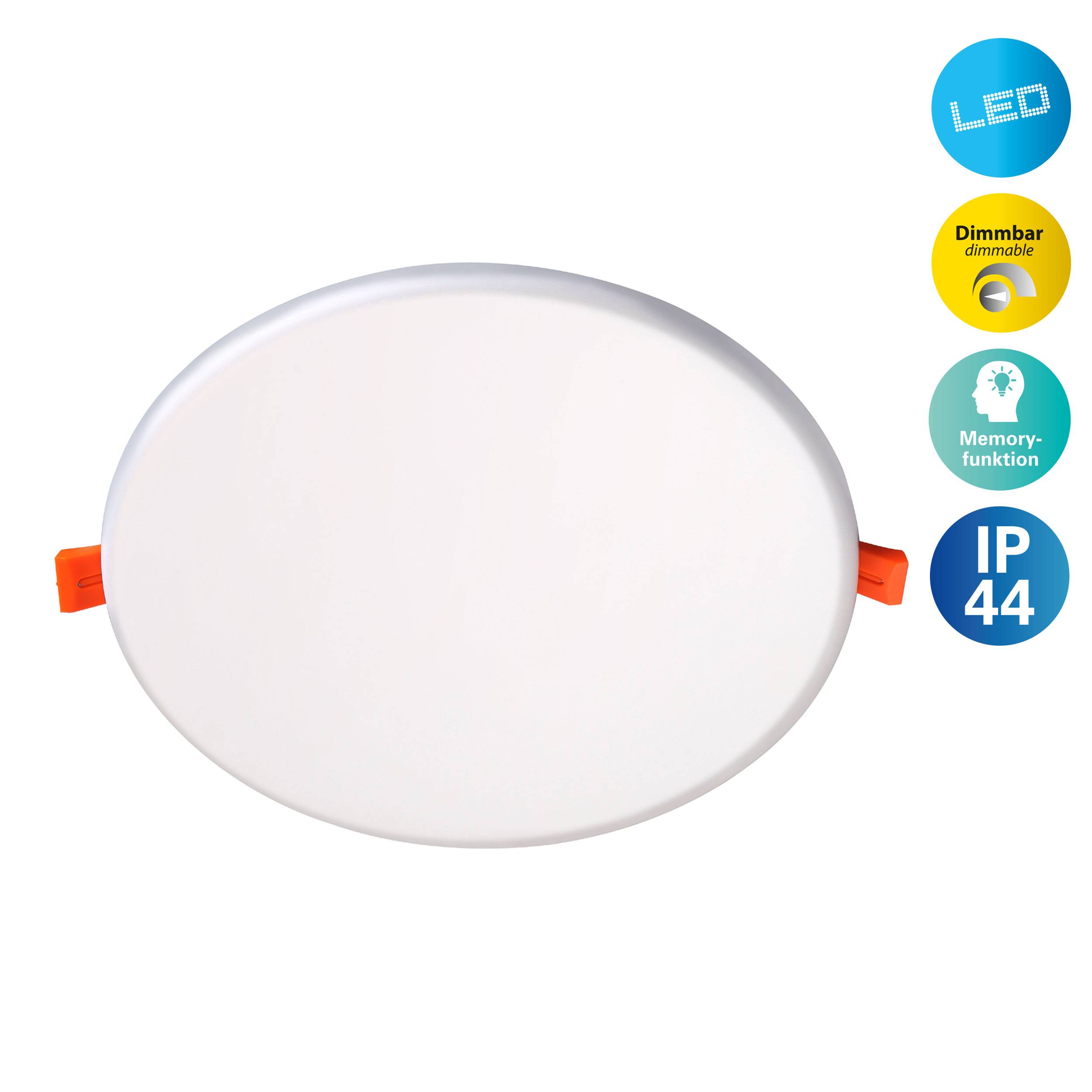 LED Einbauleuchte "SUMA" D: 21,5cm dimmbar