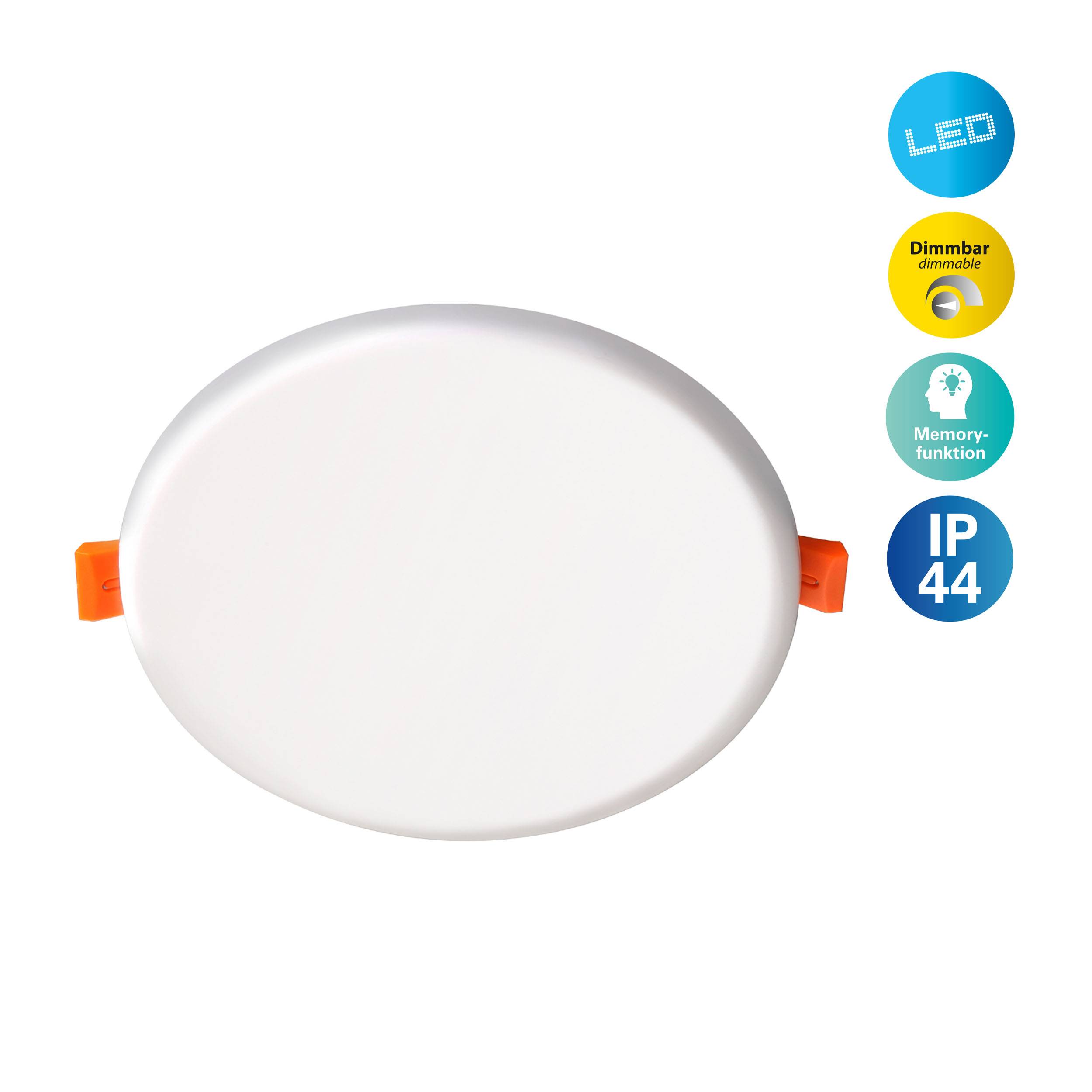 LED Einbauleuchte "SUMA" D: 15,5cm dimmbar