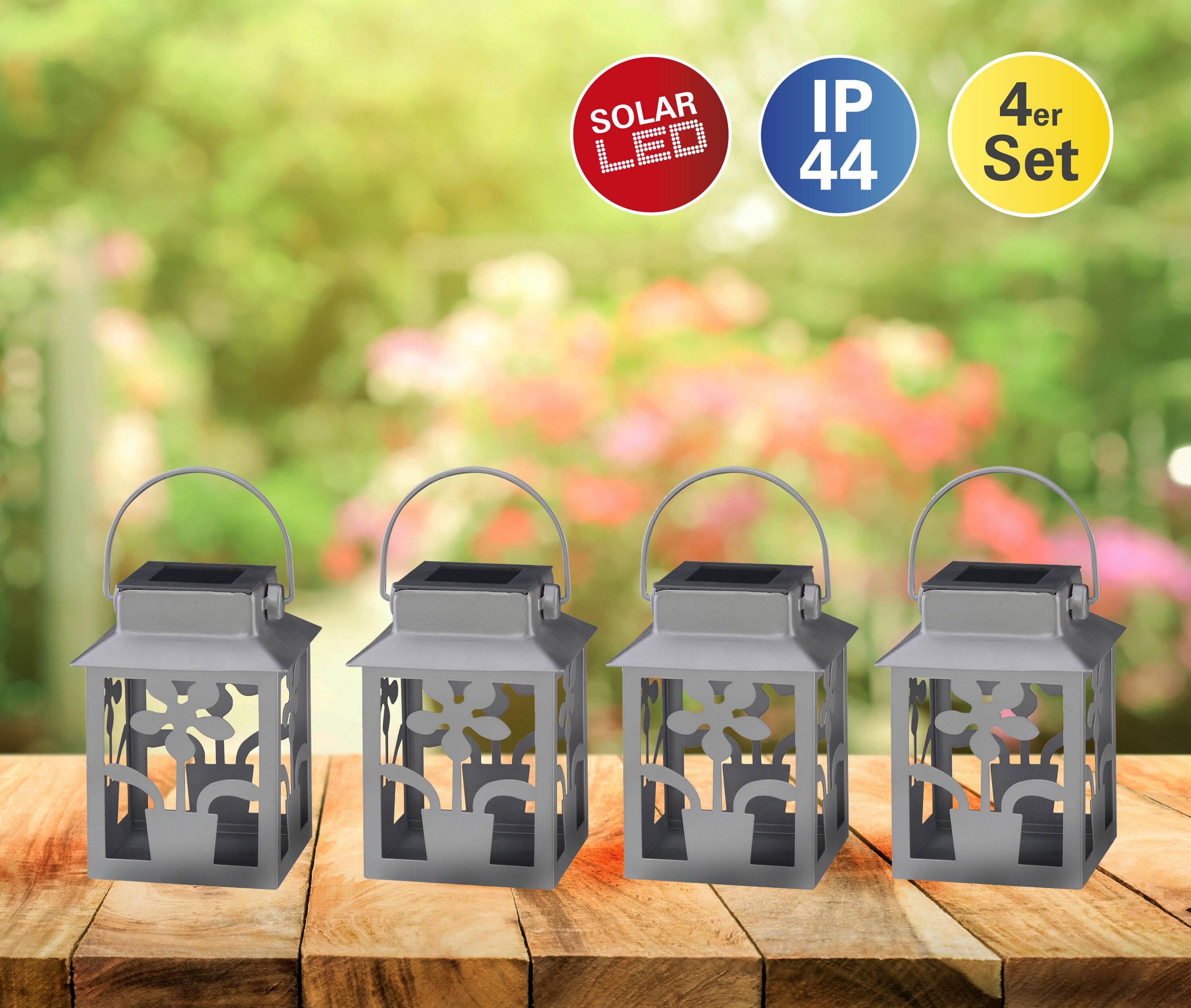 4er Set Deko Außenleuchte "Laterne"