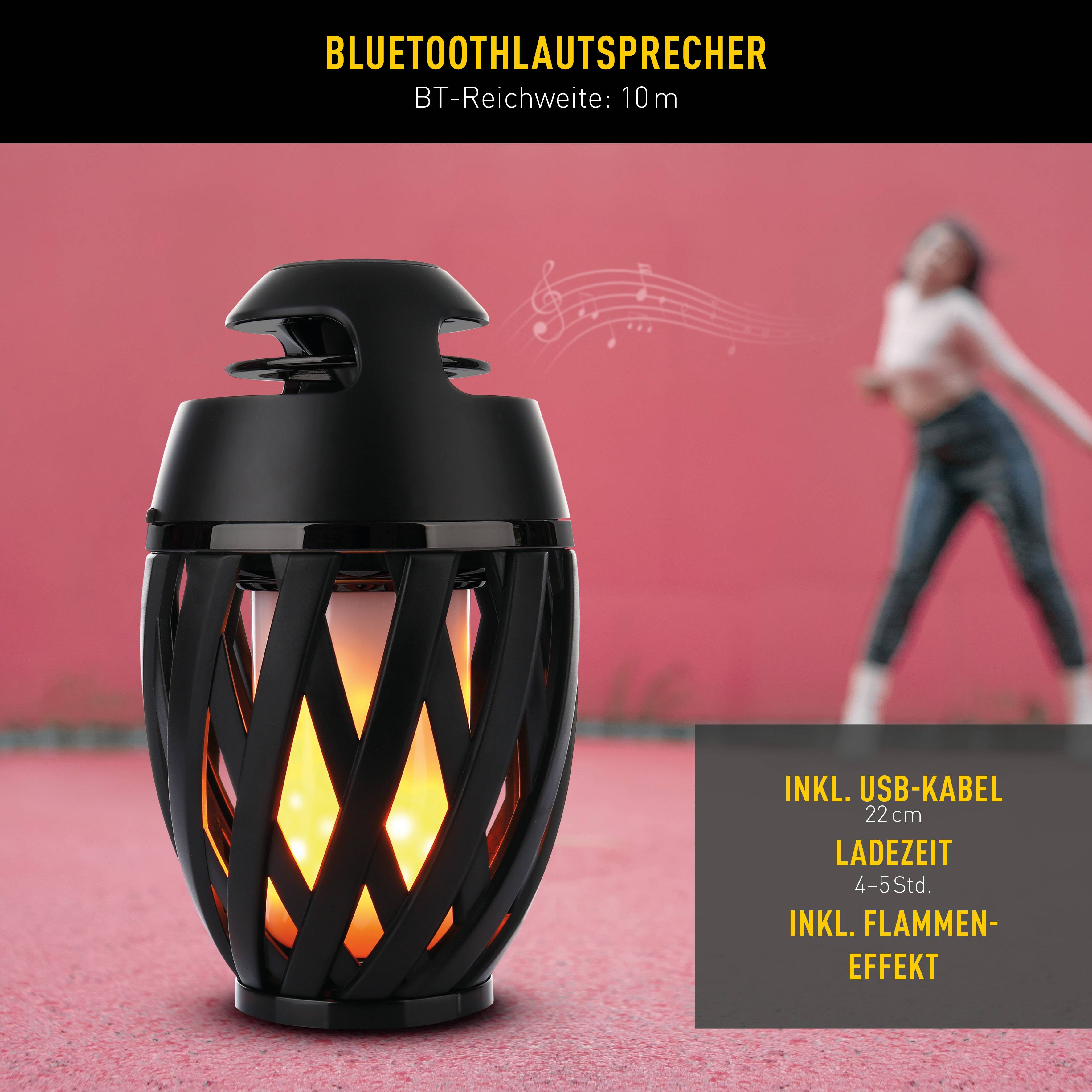 LED-Tischleuchte "MONA" mit BT-Speaker