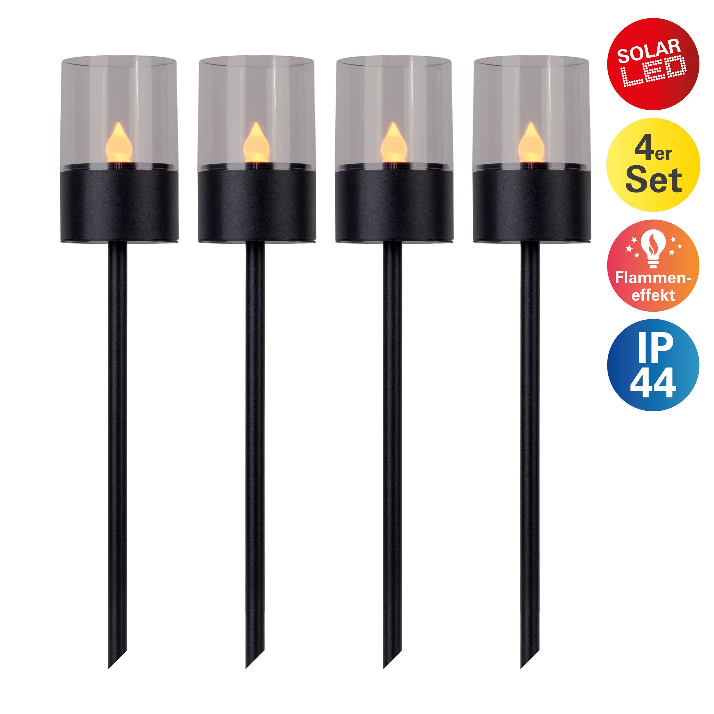 4er Set Solar-/Dekoerdspieß