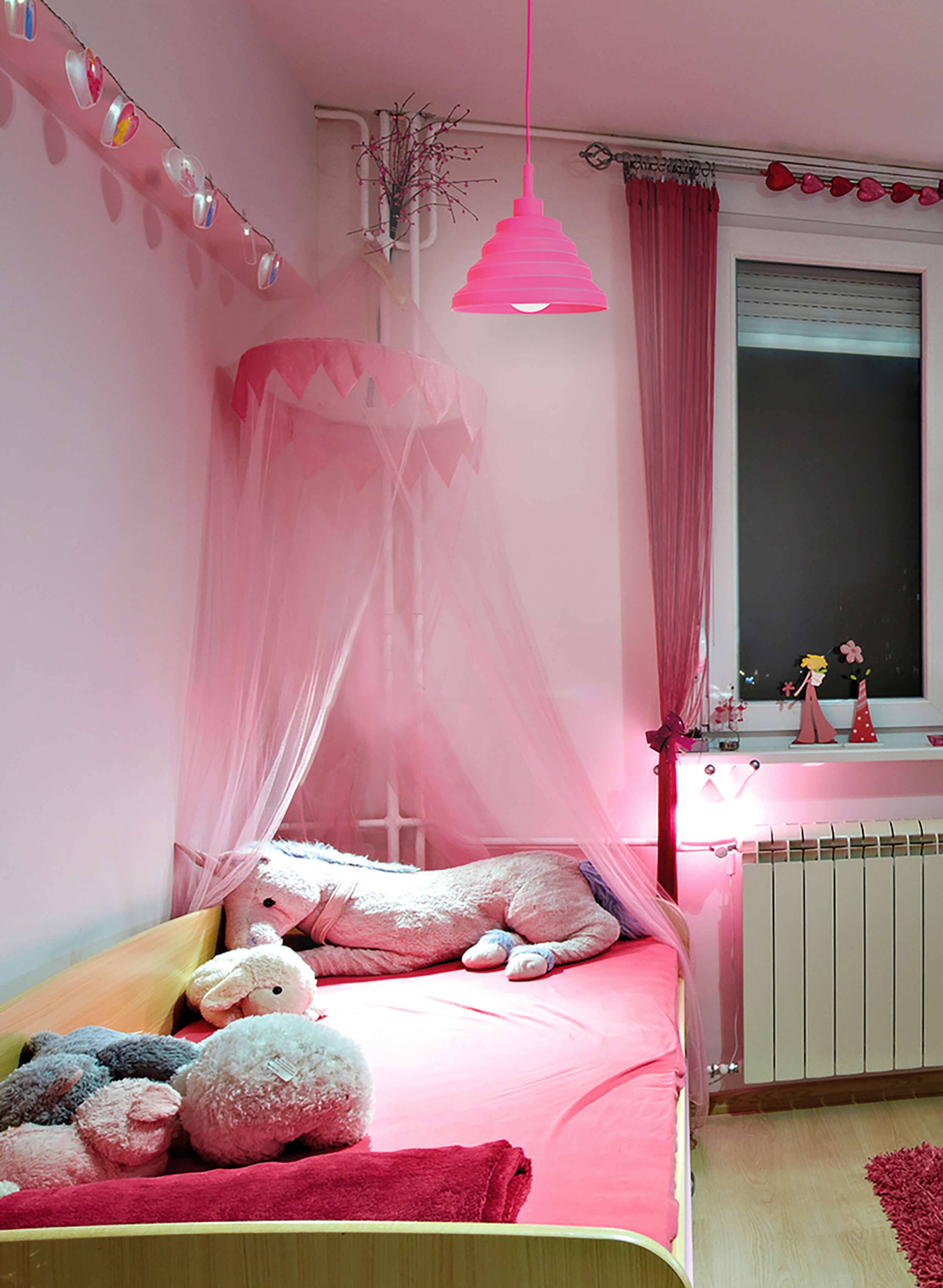 Pendelleuchte "CARA" in pink