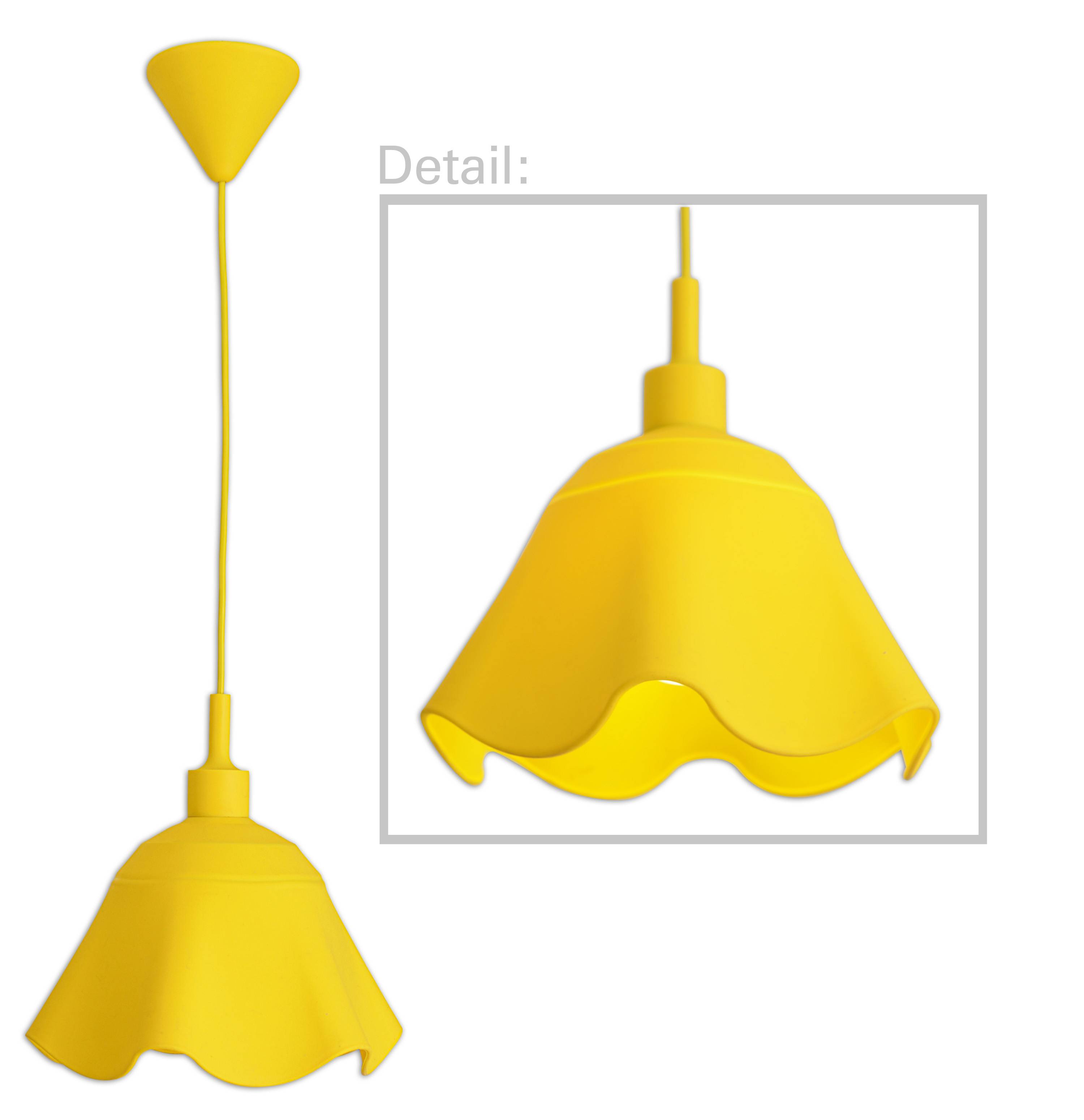 Pendelleuchte "LEYA" in gelb