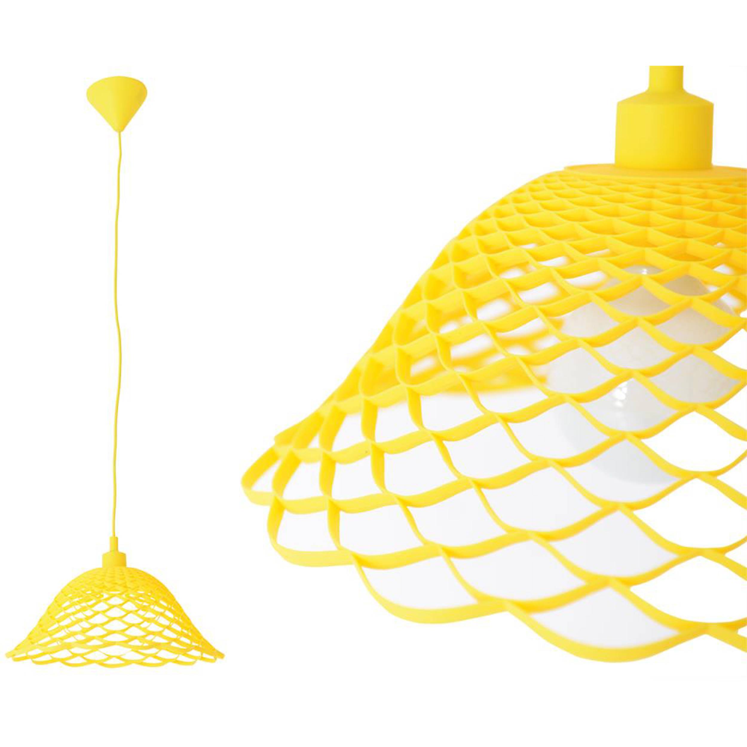 Silikon-Pendelleuchte "Cera" in gelb