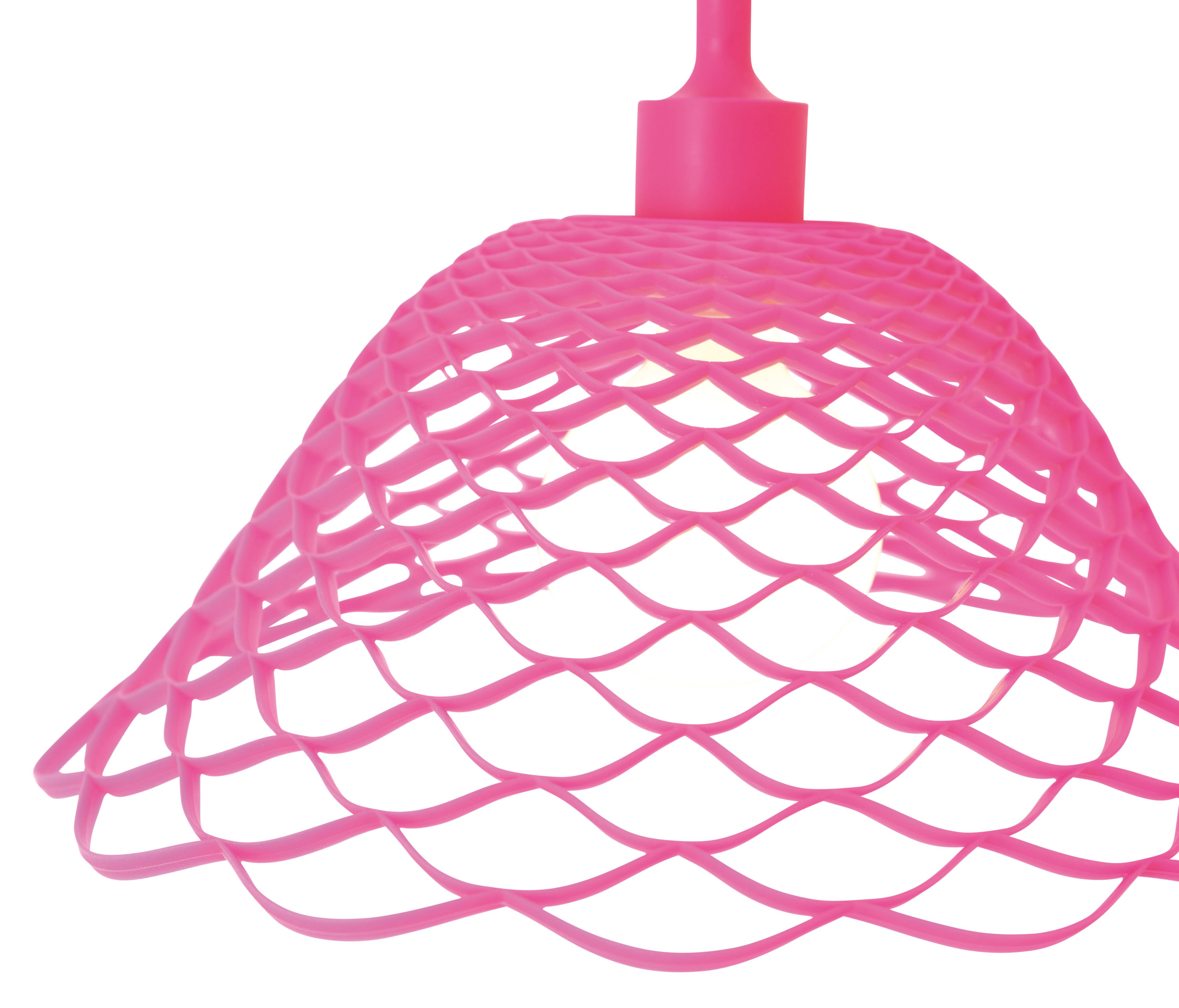 Silikon-Pendelleuchte "CERA" in pink