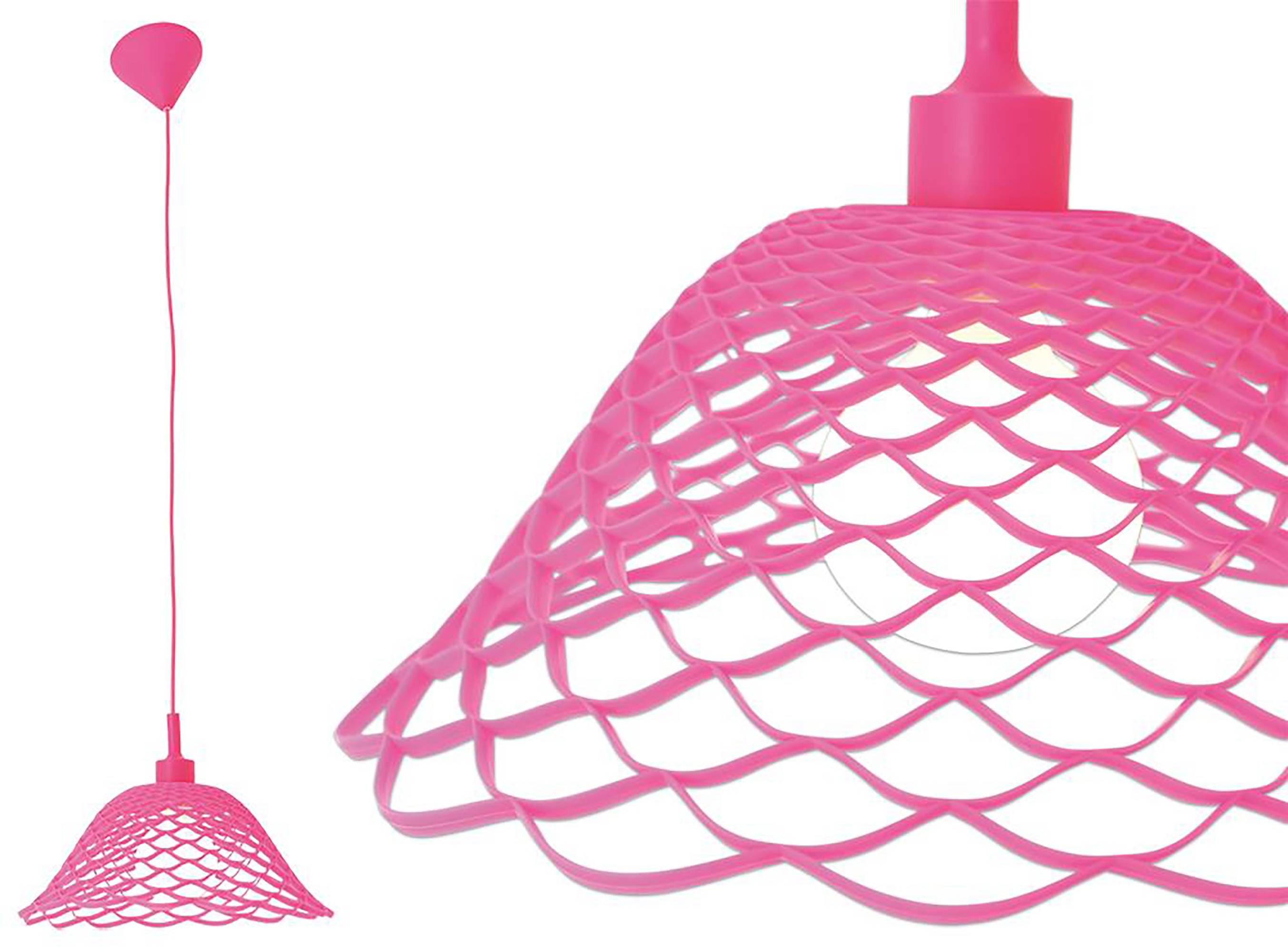 Silikon-Pendelleuchte "CERA" in pink