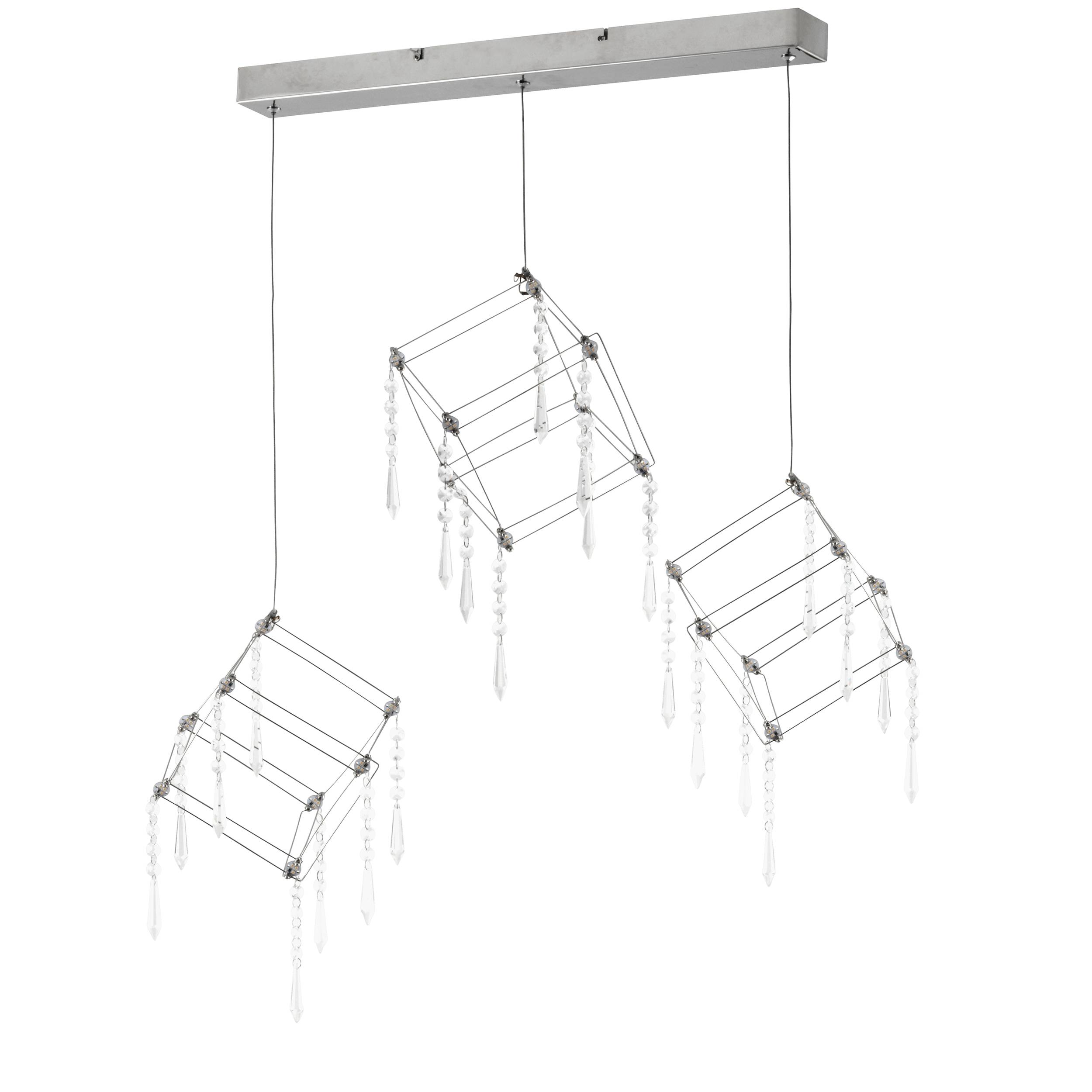 LED Pendelleuchte "ARANEUS" chrom