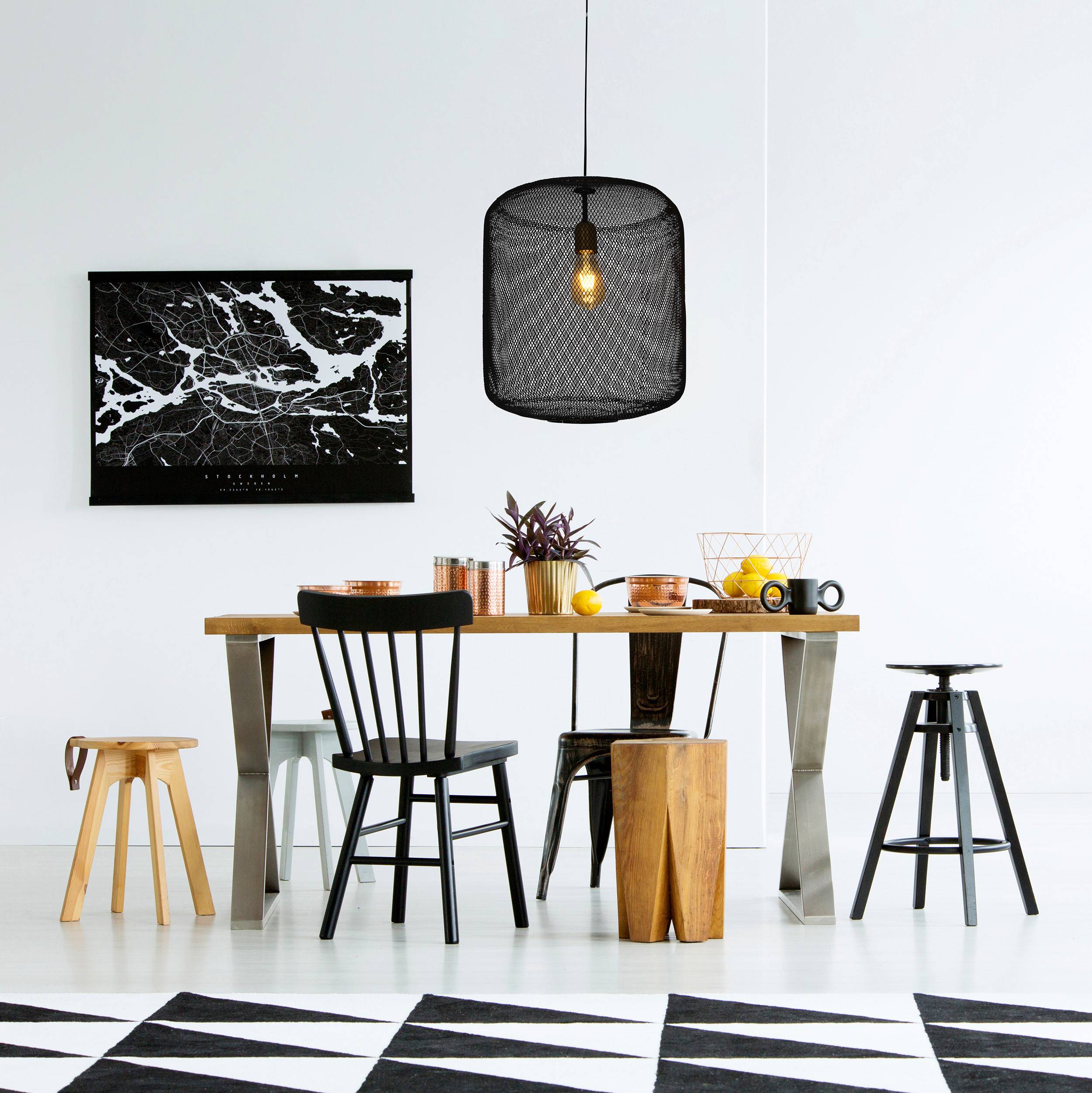 Metall-Pendelleuchte "Jodhpur" d:39cm