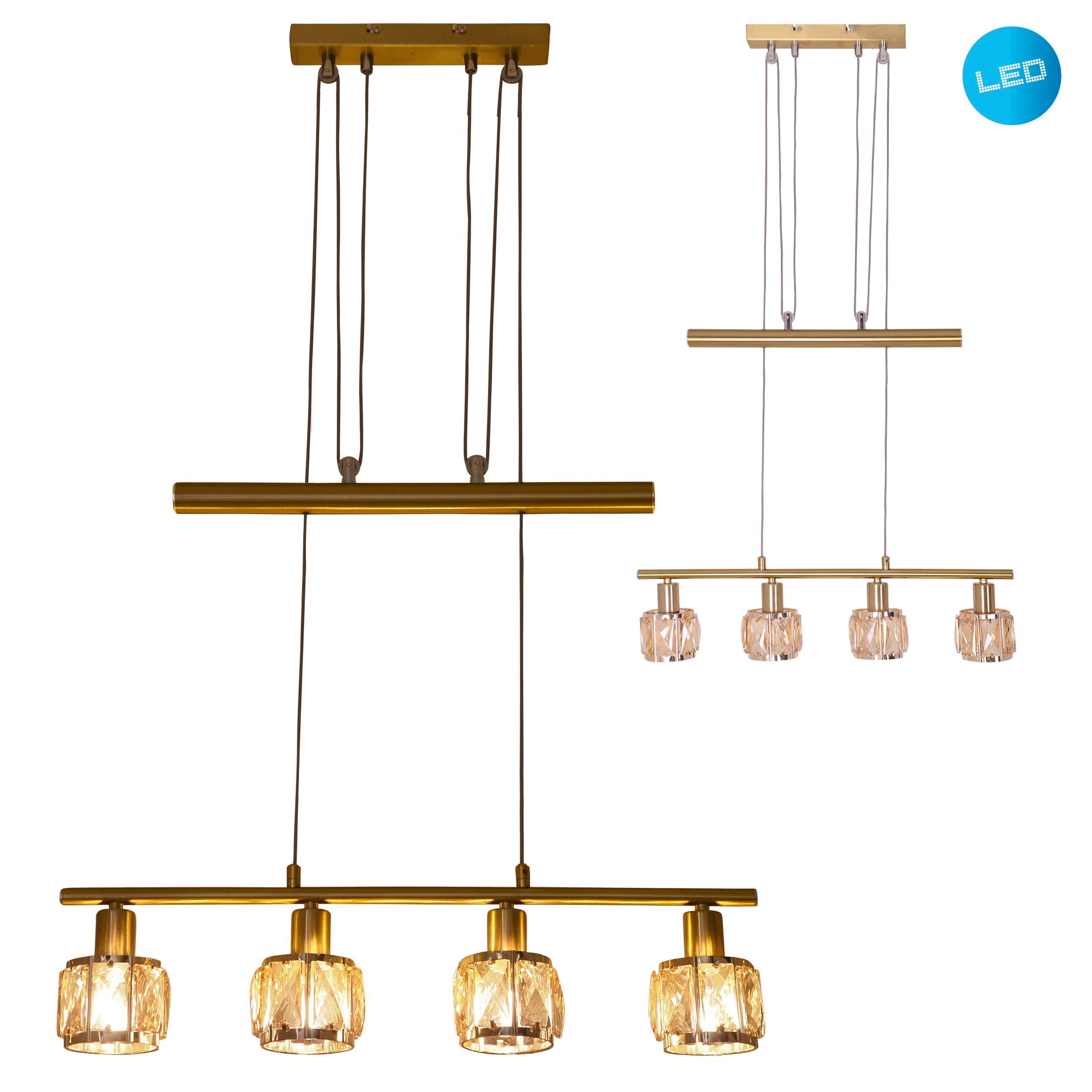 LED-Gegenzugpendelleuchte "JOSEFA" E14 Filament