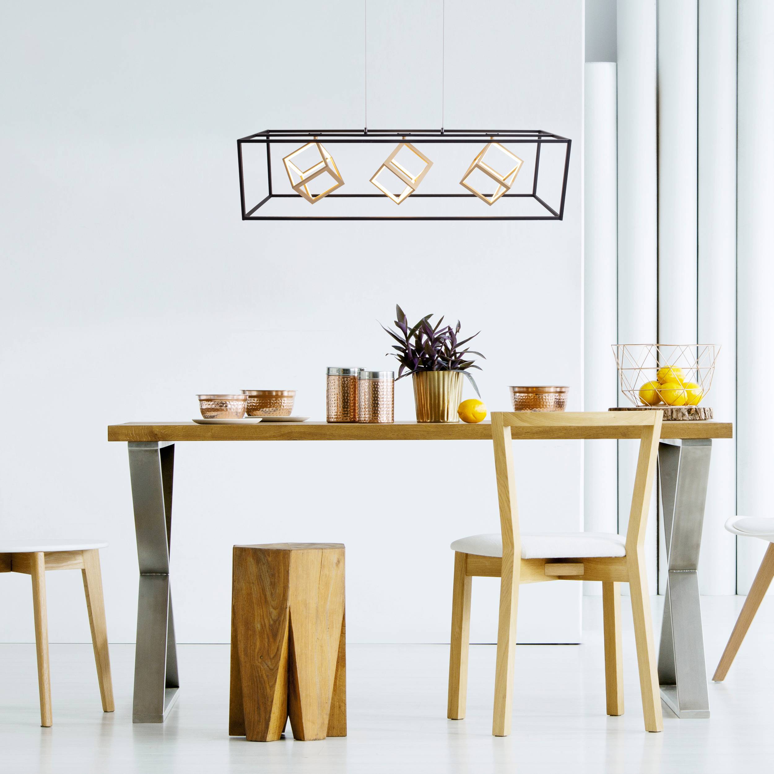 LED-Pendelleuchte l: 100cm "TRIPOLIS"