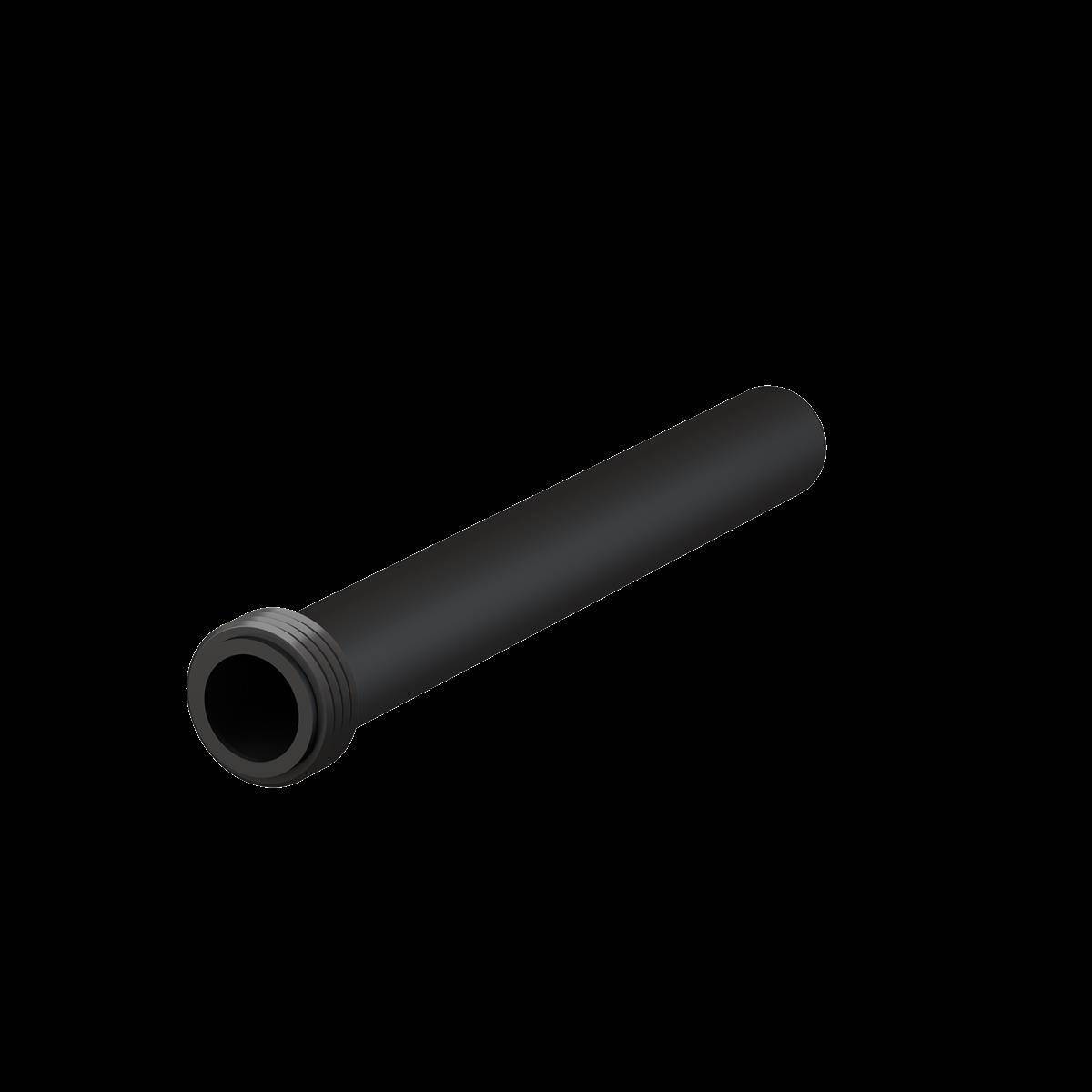 Alcadrain Verlängerungsstück für Wand-WC mit Gummimanschette, Ø 45 mm, Länge 300 mm, PP, schwarz