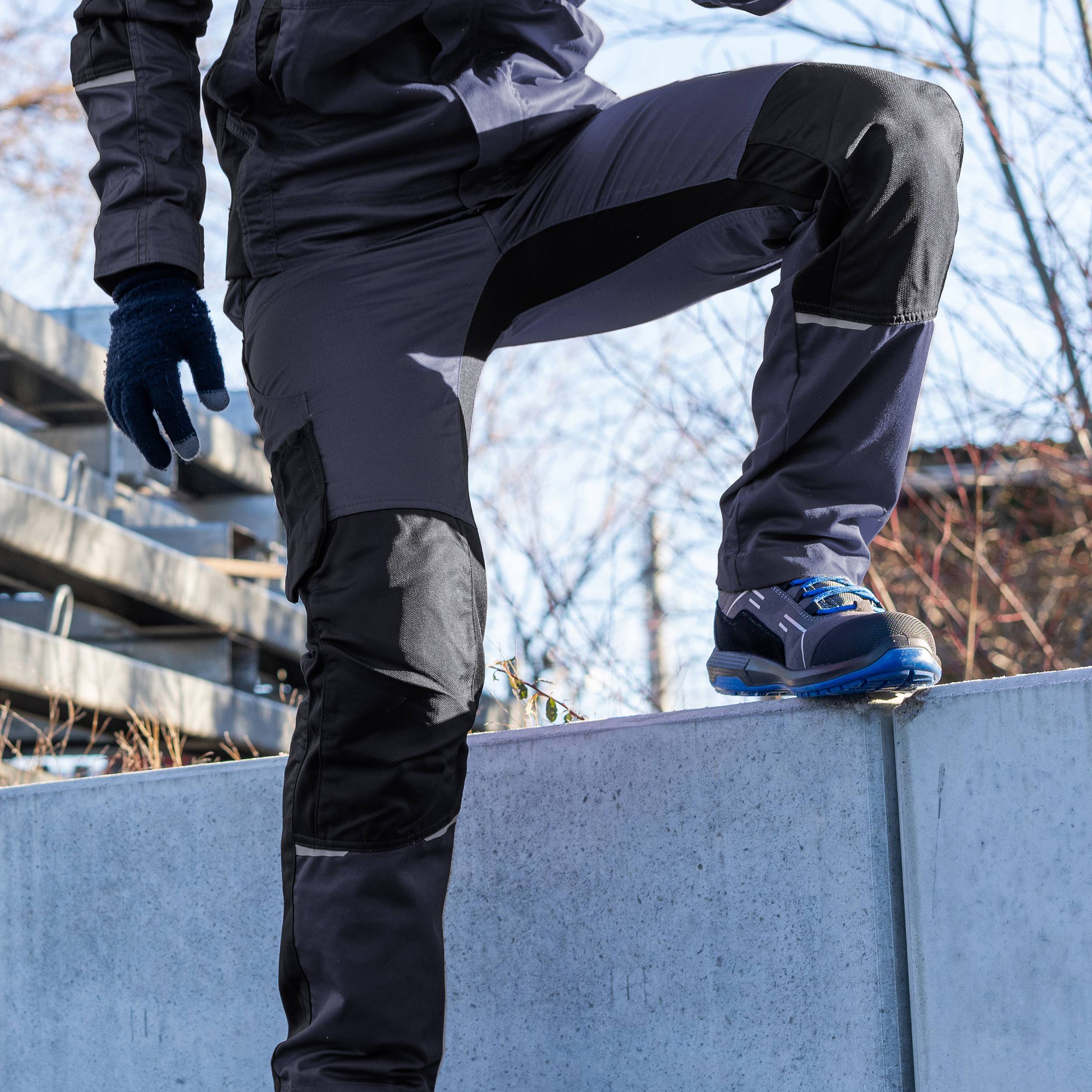 QUALITEX HIGH QUALITY WORKWEAR Bundhose IND - navy blazer/black beauty - Herren: 48 Damen: 48