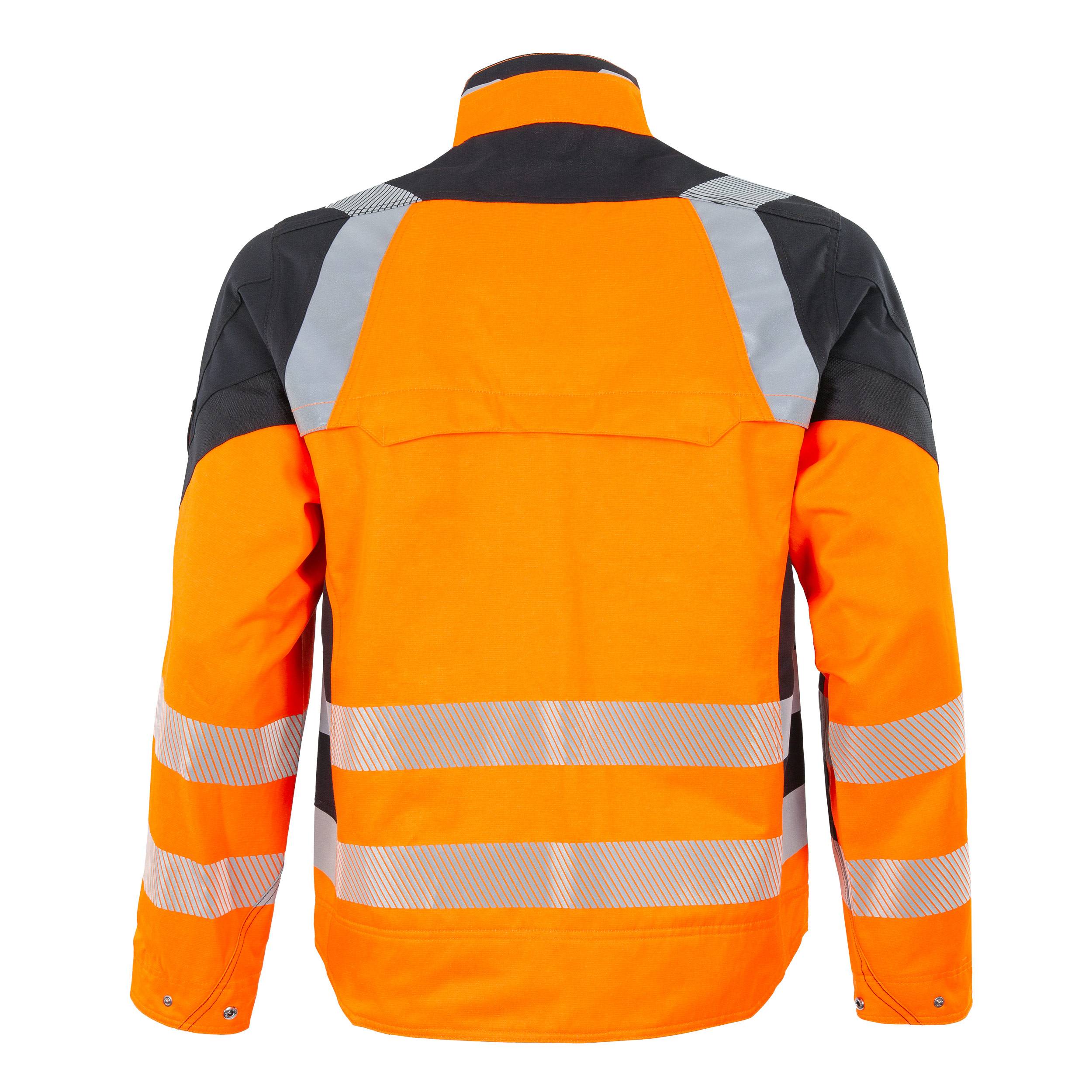 QUALITEX HIGH QUALITY WORKWEAR Bundjacke Warnschutz - warnorange/schwarz - Herren: 4XL Damen: 60