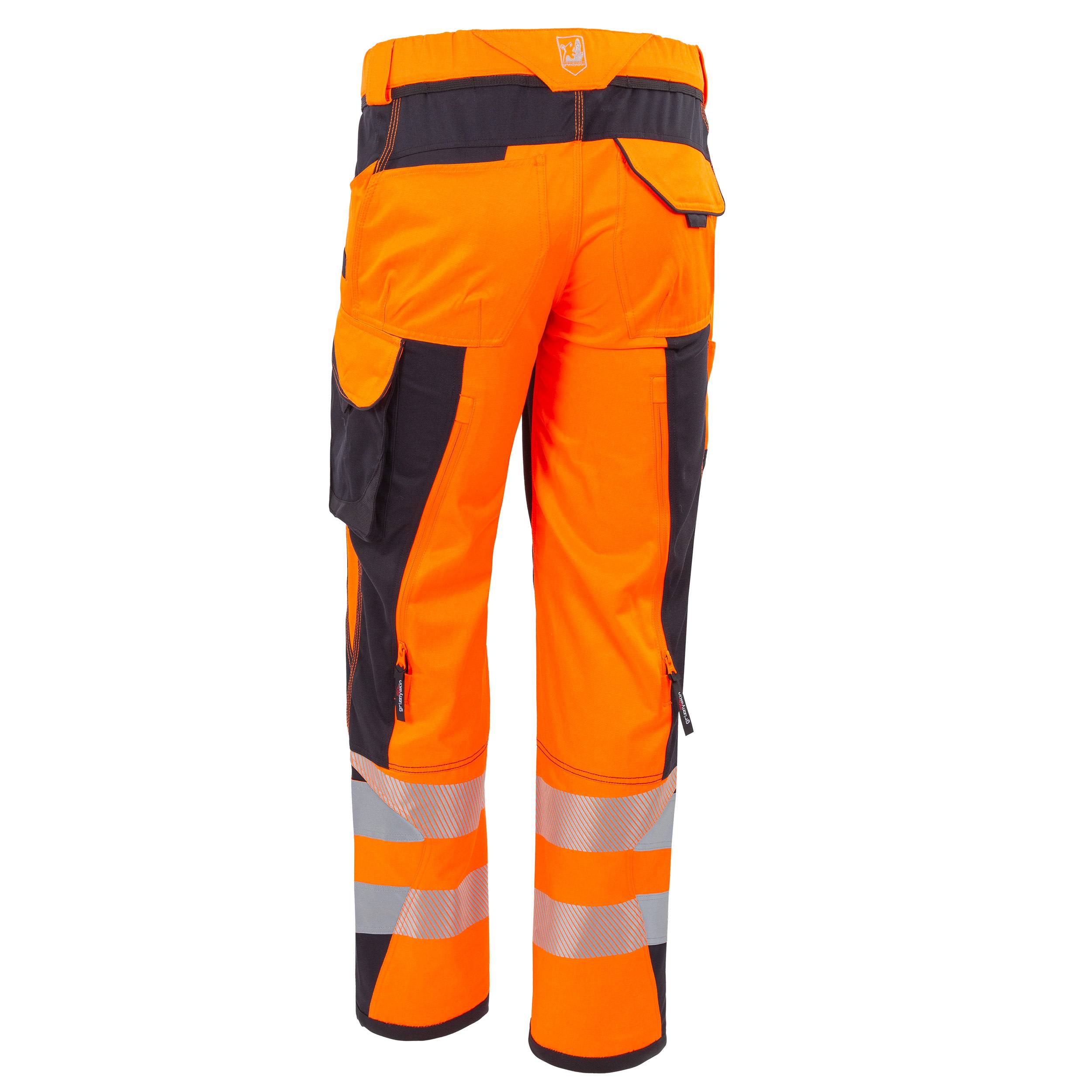 QUALITEX HIGH QUALITY WORKWEAR Bundhose Warnschutz - warnorange/schwarz - Herren: 56 Damen: 50