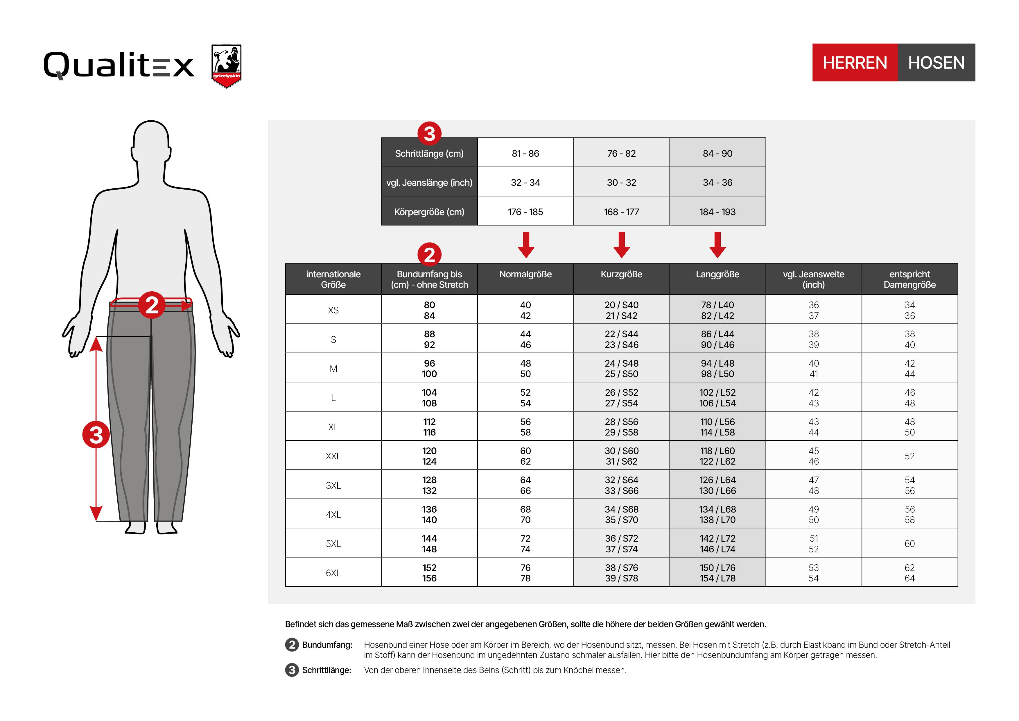 QUALITEX HIGH QUALITY WORKWEAR Bundhose Warnschutz - warnorange/schwarz - Herren: 138