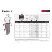 QUALITEX HIGH QUALITY WORKWEAR Latzhose Warnschutz - warnorange/schwarz - Herren: 130 QUALITEX HIGH QUALITY WORKWEAR Latzhose Warnschutz - warnorange/schwarz - Herren: 130